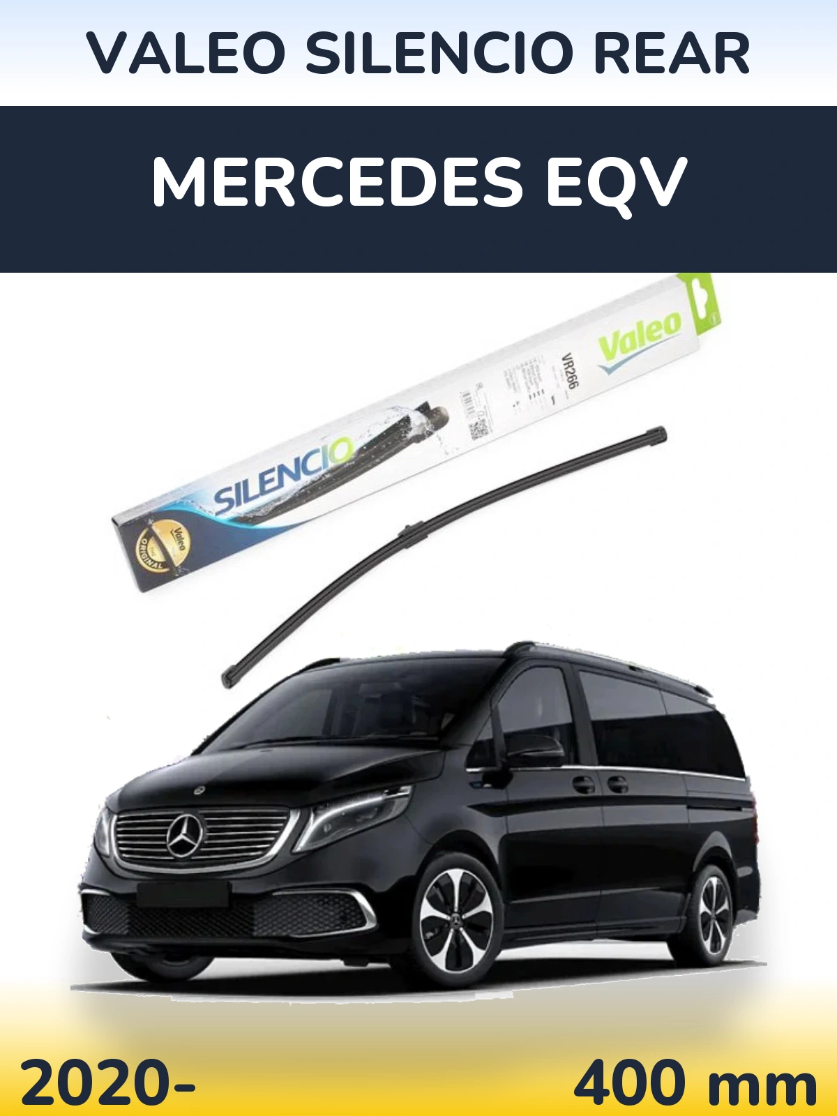 Rear wiper blade Valeo Silencio Rear 400 мм for Mercedes EQV 2020-2026