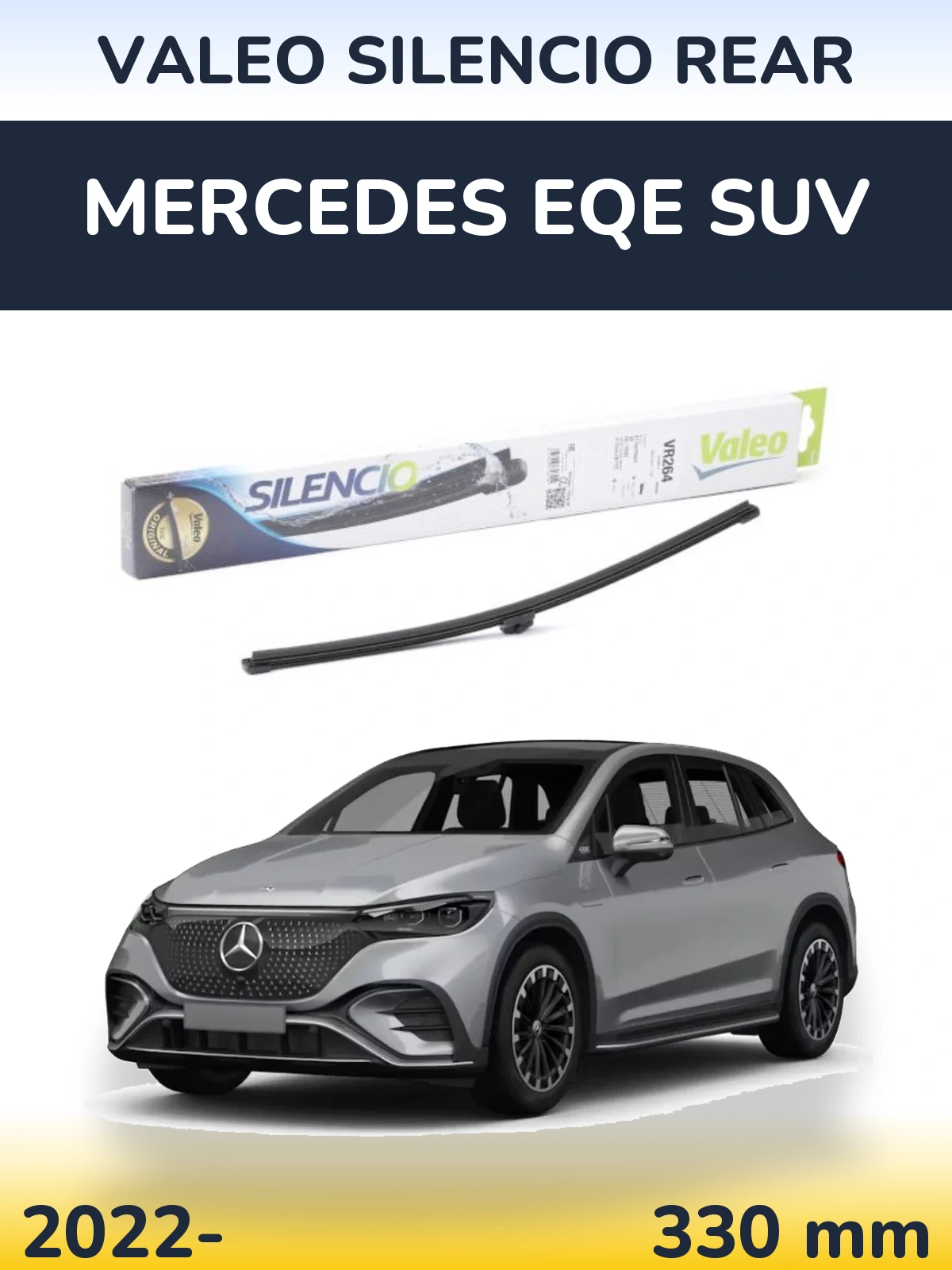 Rear wiper blade Valeo Silencio Rear 320 mm for Mercedes EQE SUV 2022-2026