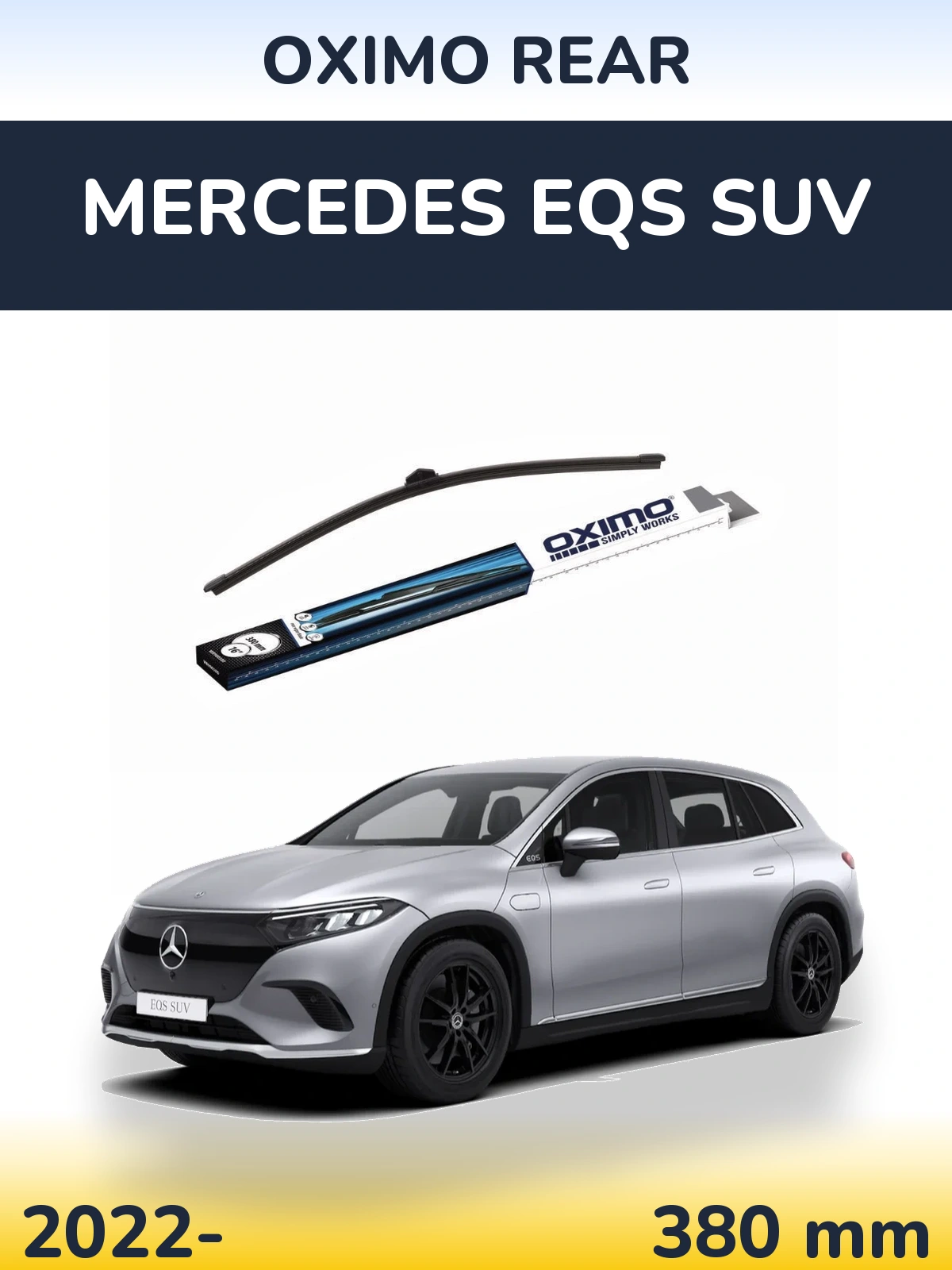 Задня щітка Oximo Rear 380 мм для Mercedes EQS SUV 2022-2026