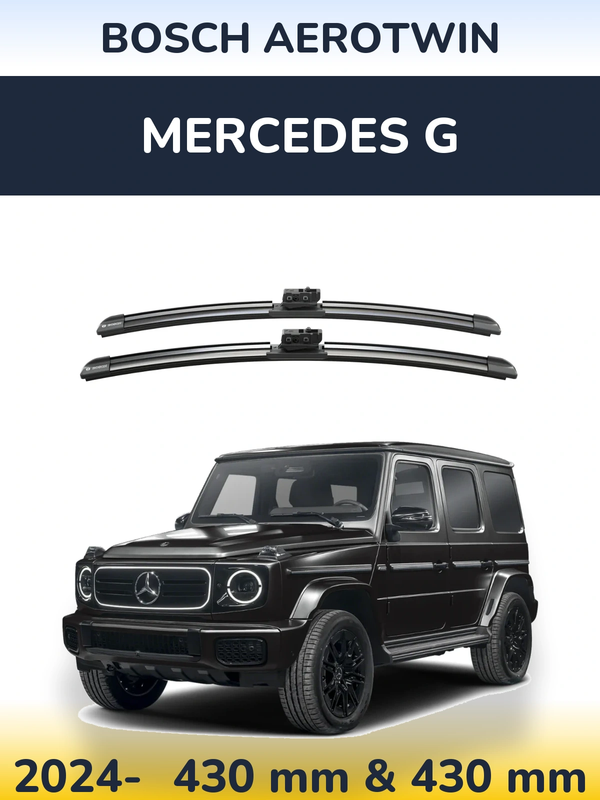 Komplet przednich wycieraczek BOSCH AeroTwin 425 & 425 mm do Mercedes G 2024-2026