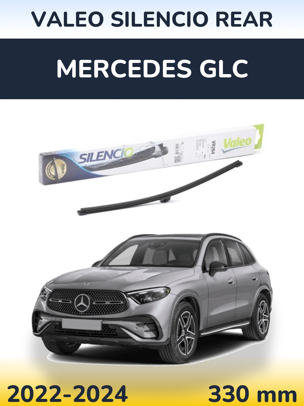Rear wiper blade Valeo Silencio Rear 320 mm for Mercedes GLC 2022-2024