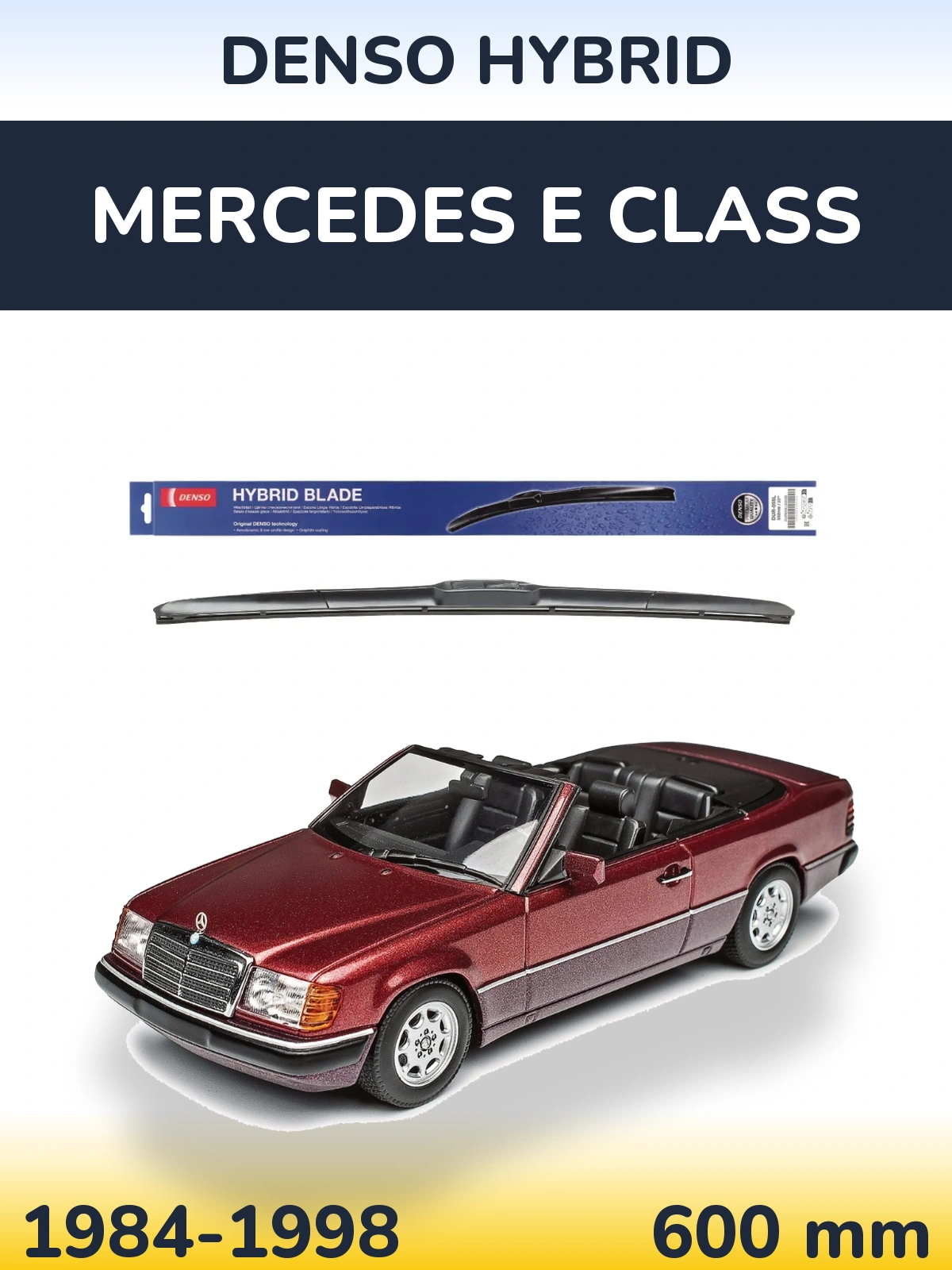 Передня щітка Denso Hybrid 600 мм для Mercedes E Class 1984-1998