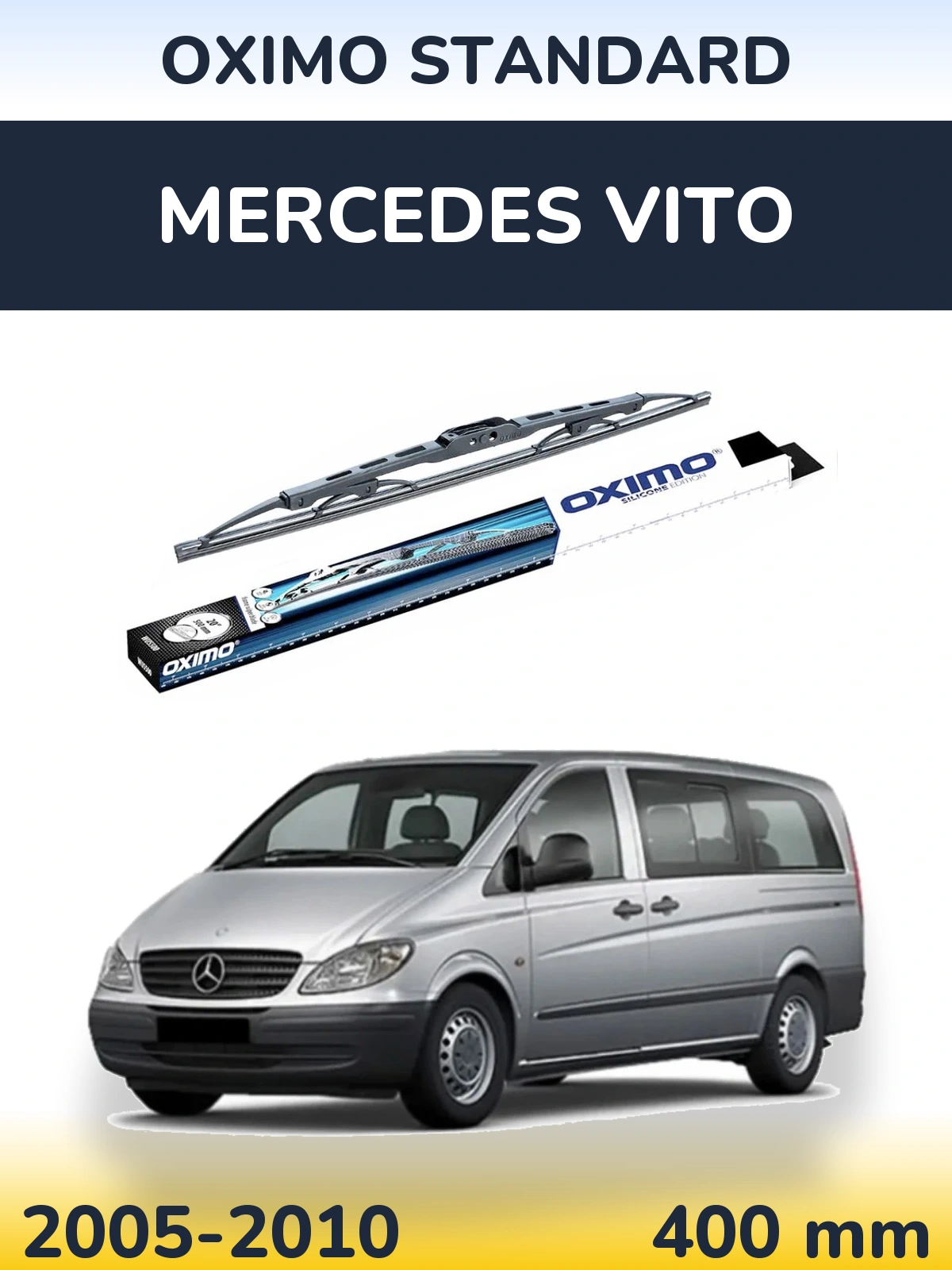 Tylna wycieraczka Oximo Standard 400 mm do Mercedes Vito 2005-2010