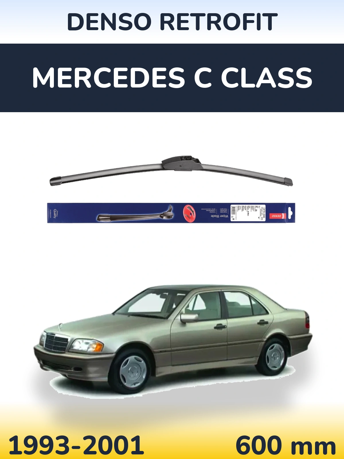 Front wiper blade Denso Retrofit 600 мм for Mercedes C Class 1993-2001