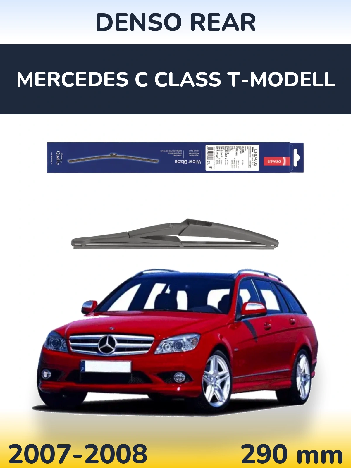 Tylna wycieraczka Denso Rear 290 mm do Mercedes Klasa C T-Modell 2007-2008