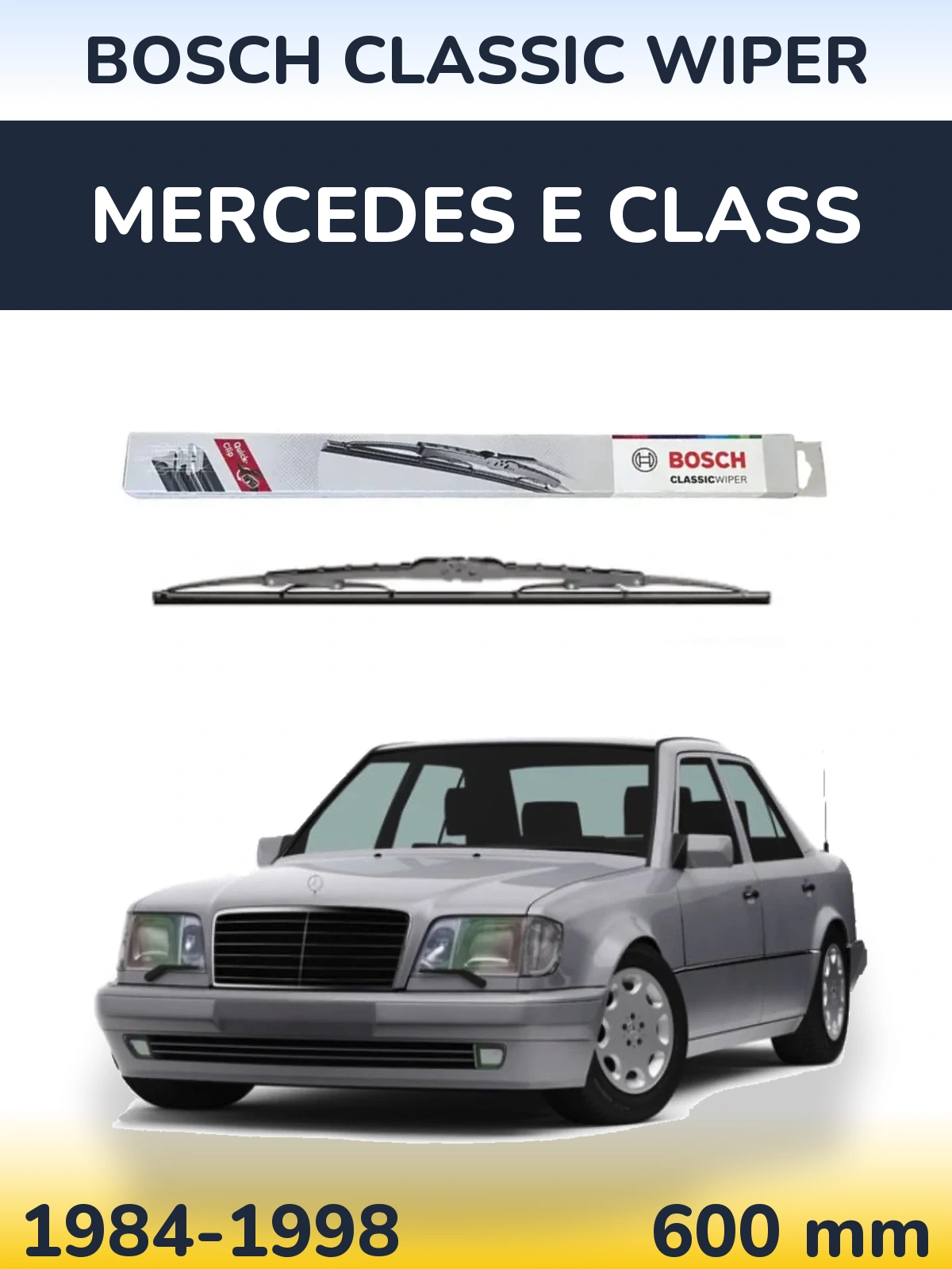 Передня щітка BOSCH Classic Wiper 600 мм для Mercedes E Class 1984-1998