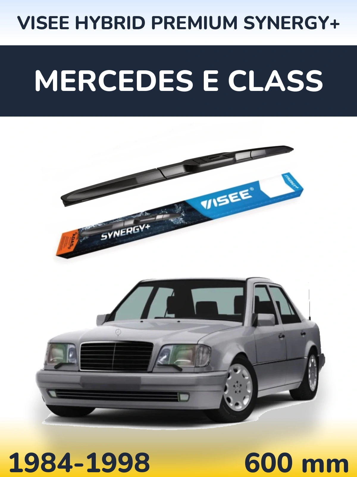 Front wiper blade VISEE HYBRID PREMIUM SYNERGY+ 600 мм for Mercedes E Class 1984-1998