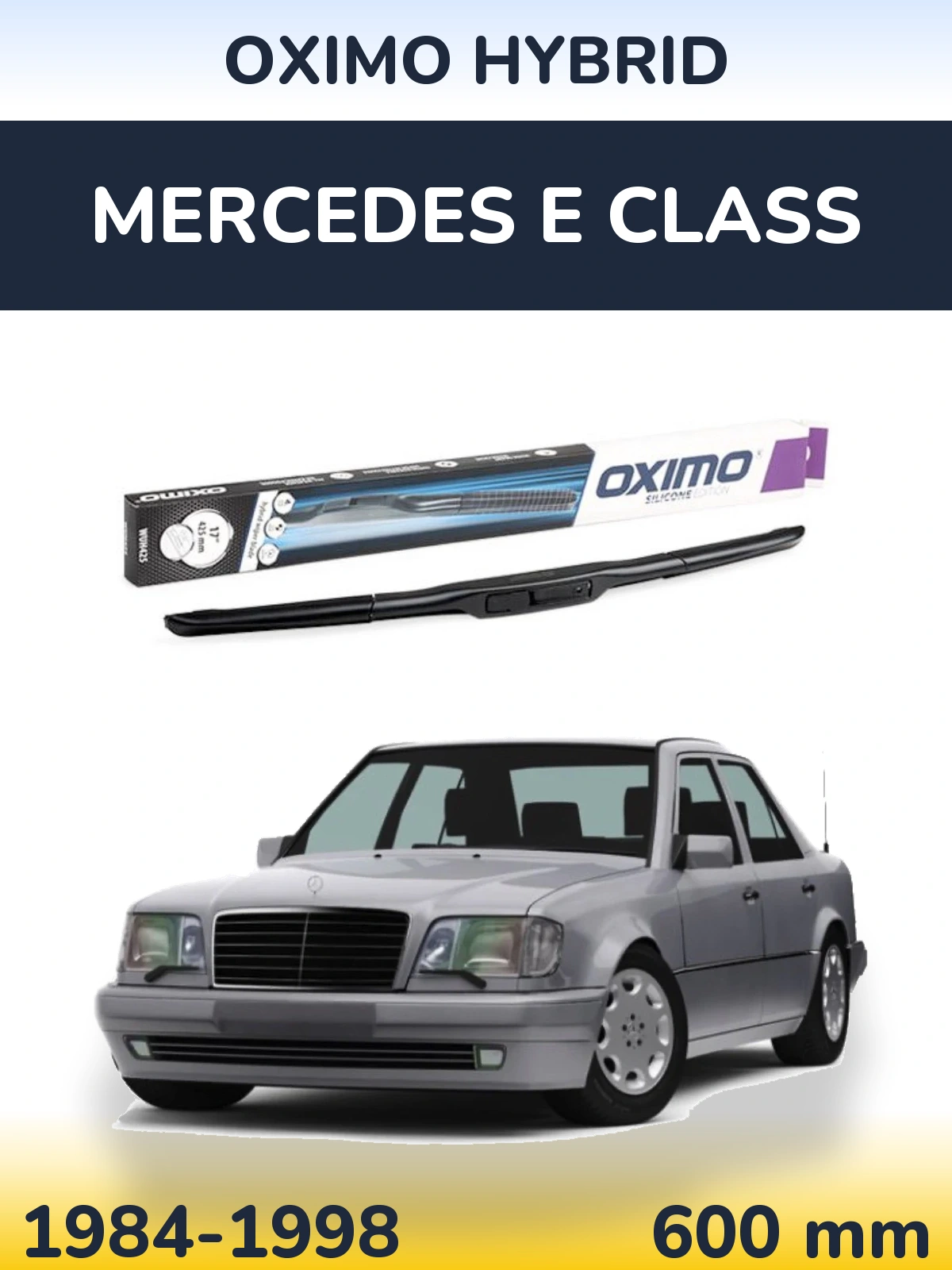 Front wiper blade Oximo Hybrid 600 мм for Mercedes E Class 1984-1998