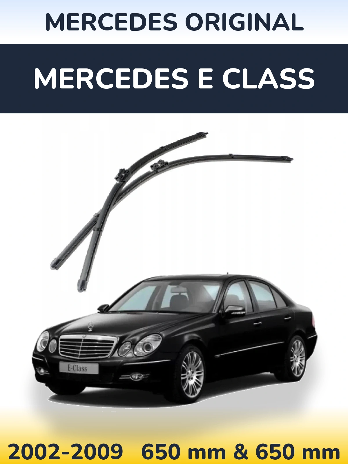 Front wiper blade set Mercedes OEM Mercedes Original 650 & 650 мм for Mercedes E Class 2002-2009