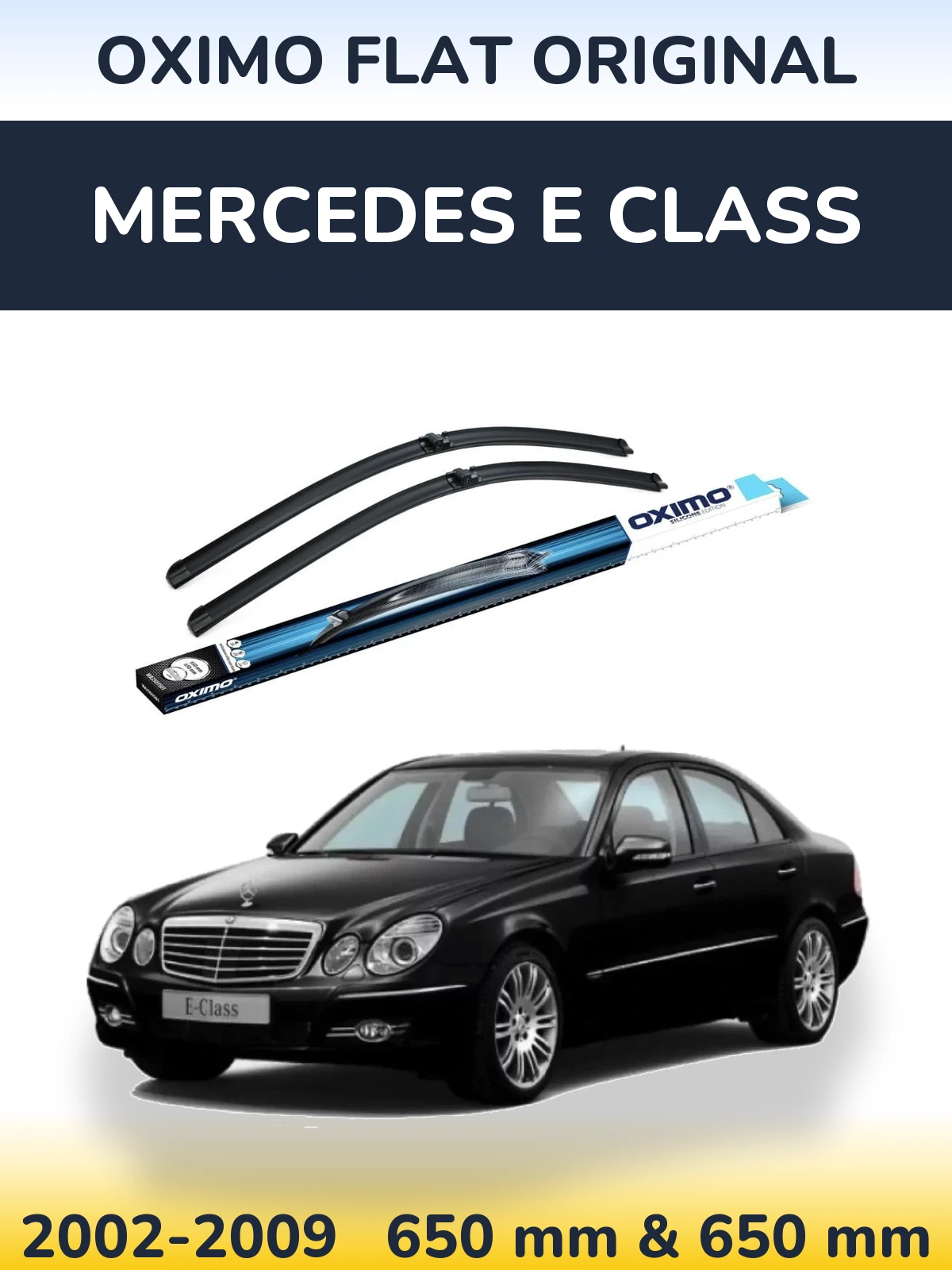 Komplet przednich wycieraczek Oximo Flat Original 650 & 650 mm do Mercedes Klasa E 2002-2009