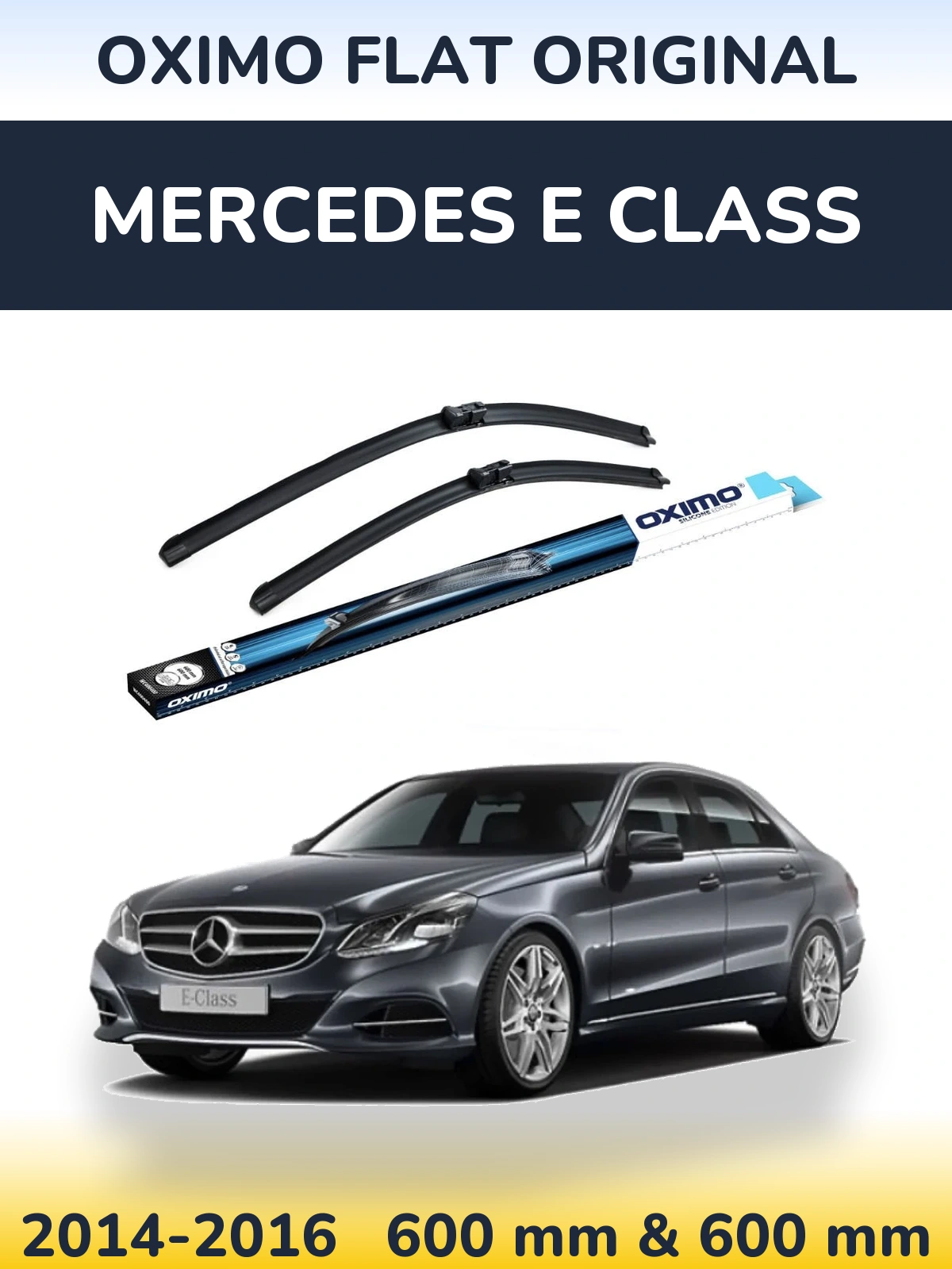 Komplet przednich wycieraczek Oximo Flat Original 600 & 600 mm do Mercedes Klasa E 2014-2016