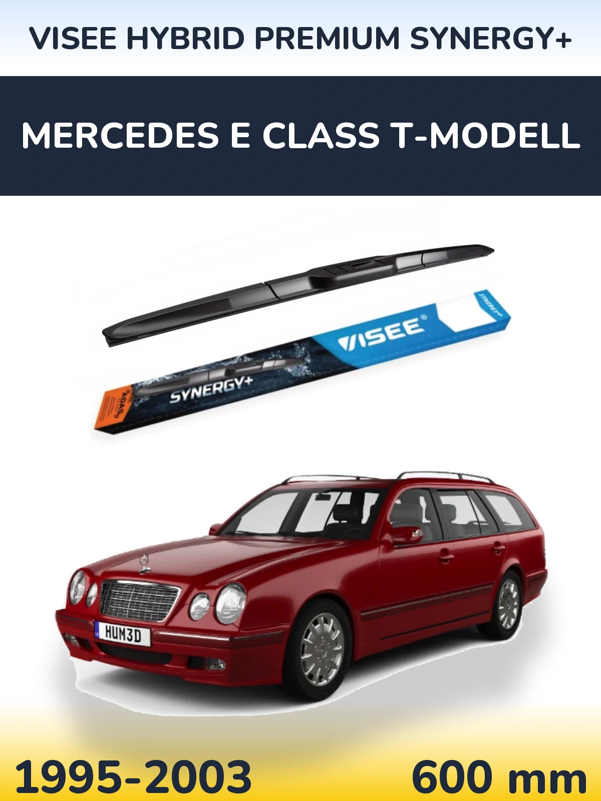 Front wiper blade VISEE HYBRID PREMIUM SYNERGY+ 600 мм for Mercedes E Class T-Modell 1995-2003