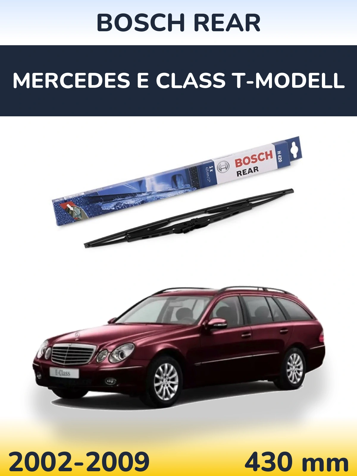 Tylna wycieraczka BOSCH Rear 425 mm do Mercedes Klasa E T-Modell 2002-2009