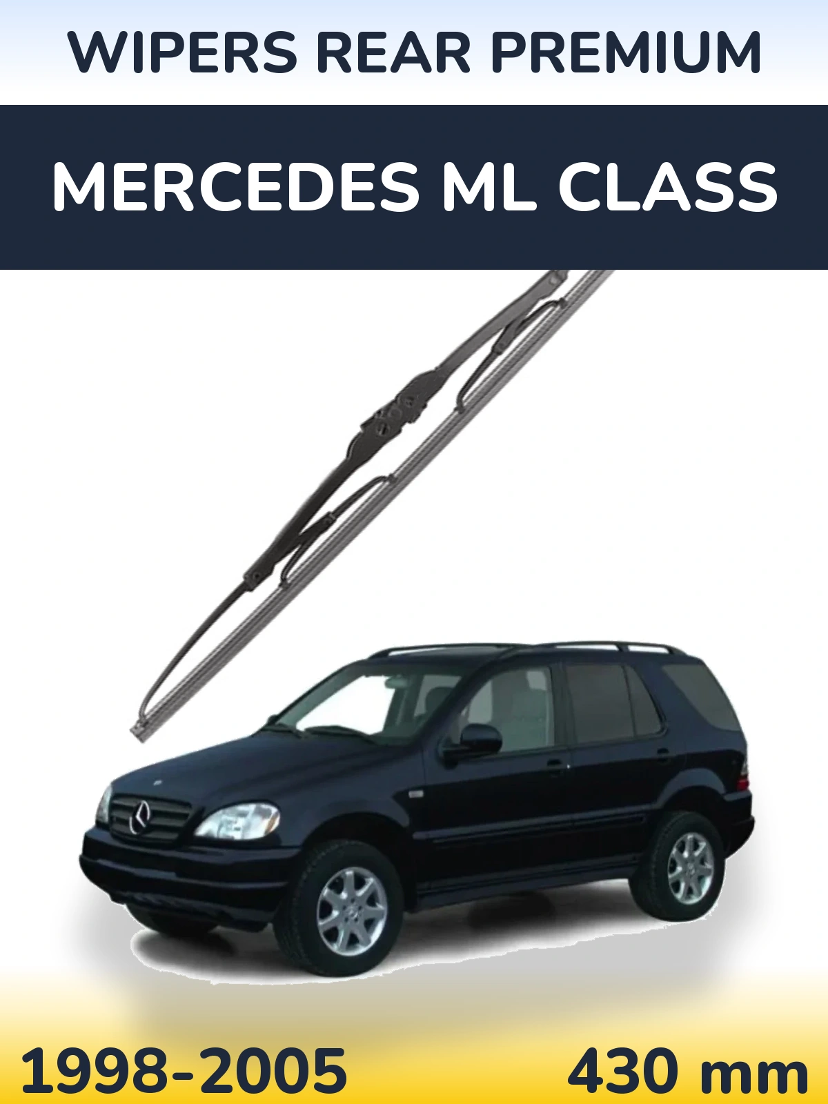 Задний дворник WIPERS REAR PREMIUM 430 мм для Mercedes ML Class 1998-2005