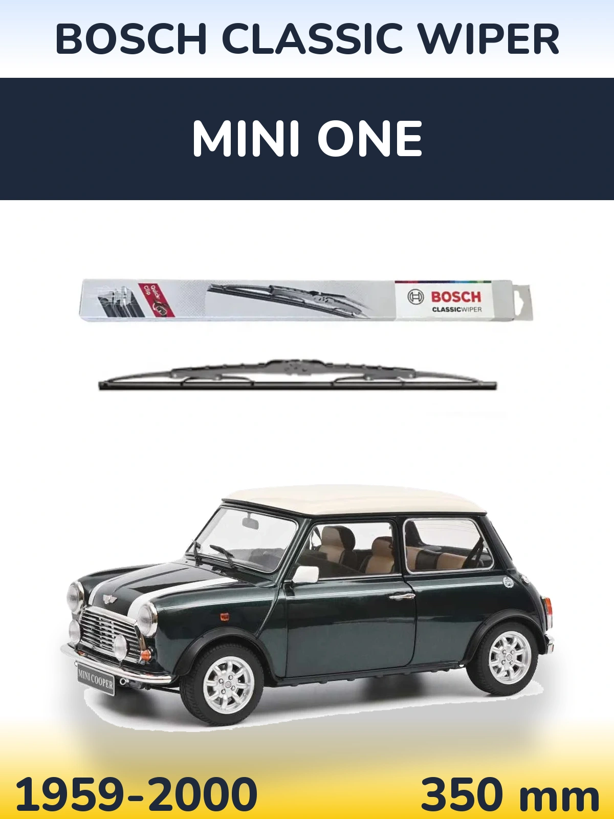 Tylna wycieraczka BOSCH Classic Wiper 340 mm do MINI One 1959-2000