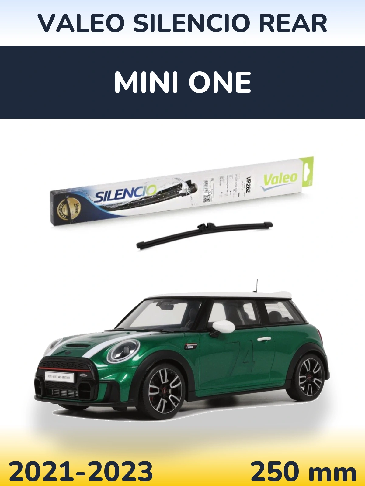 Rear wiper blade Valeo Silencio Rear 240 мм for MINI One 2021-2023