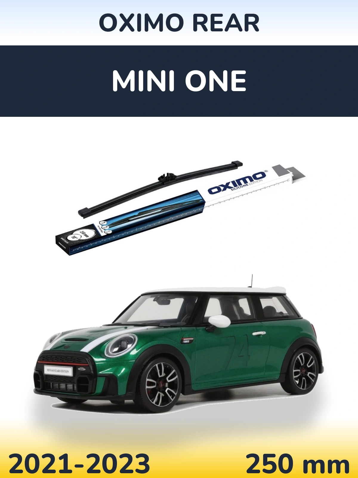 Rear wiper blade Oximo Rear 250 мм for MINI One 2021-2023