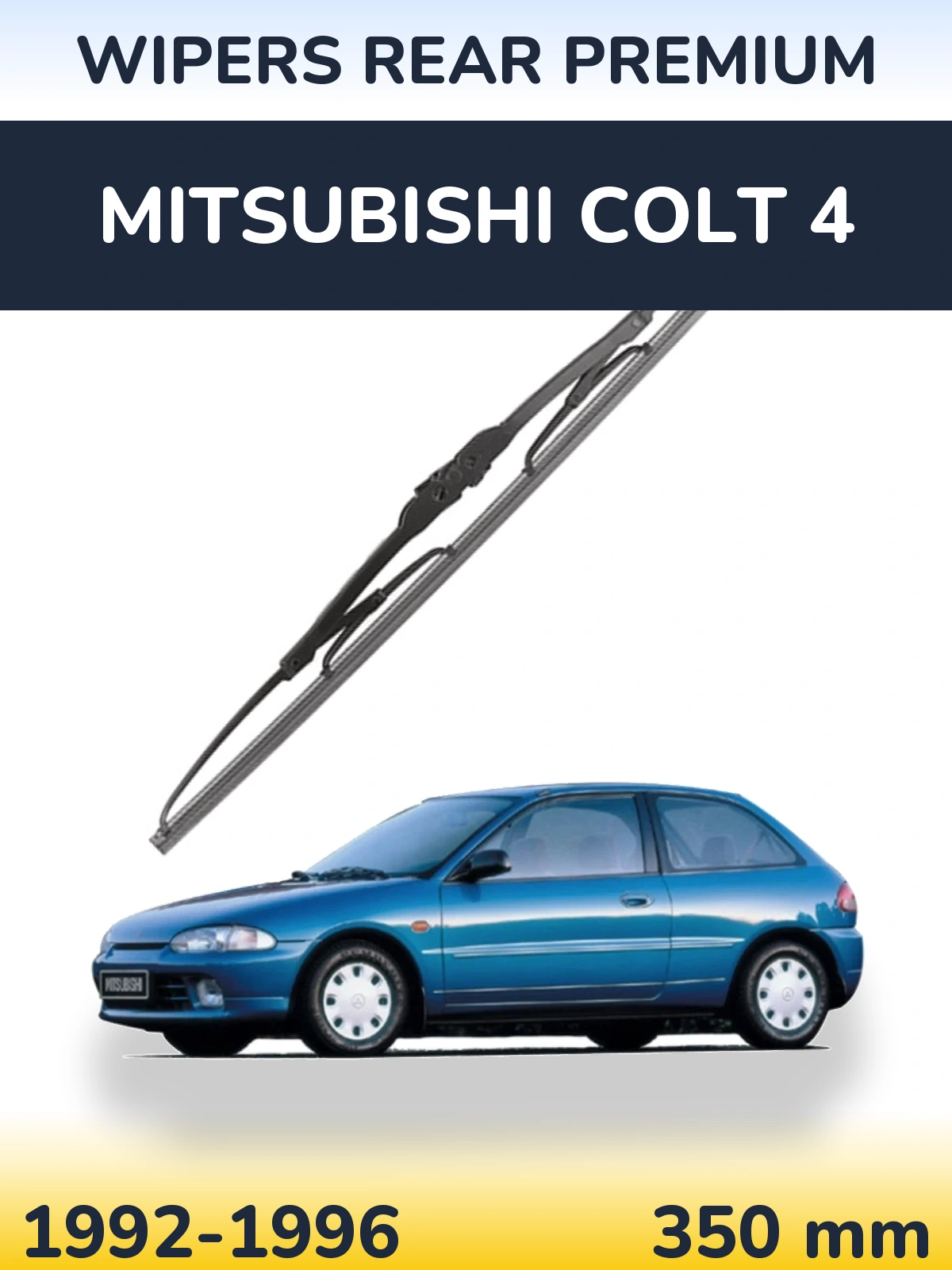 Rear wiper blade WIPERS REAR PREMIUM 350 мм for Mitsubishi Colt 4 1992-1996