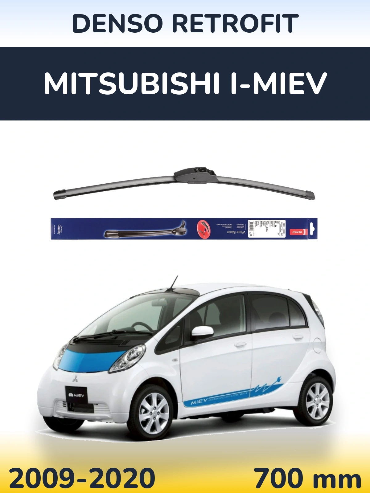 Przednia wycieraczka Denso Retrofit 700 mm do Mitsubishi i-MiEV 2009-2020
