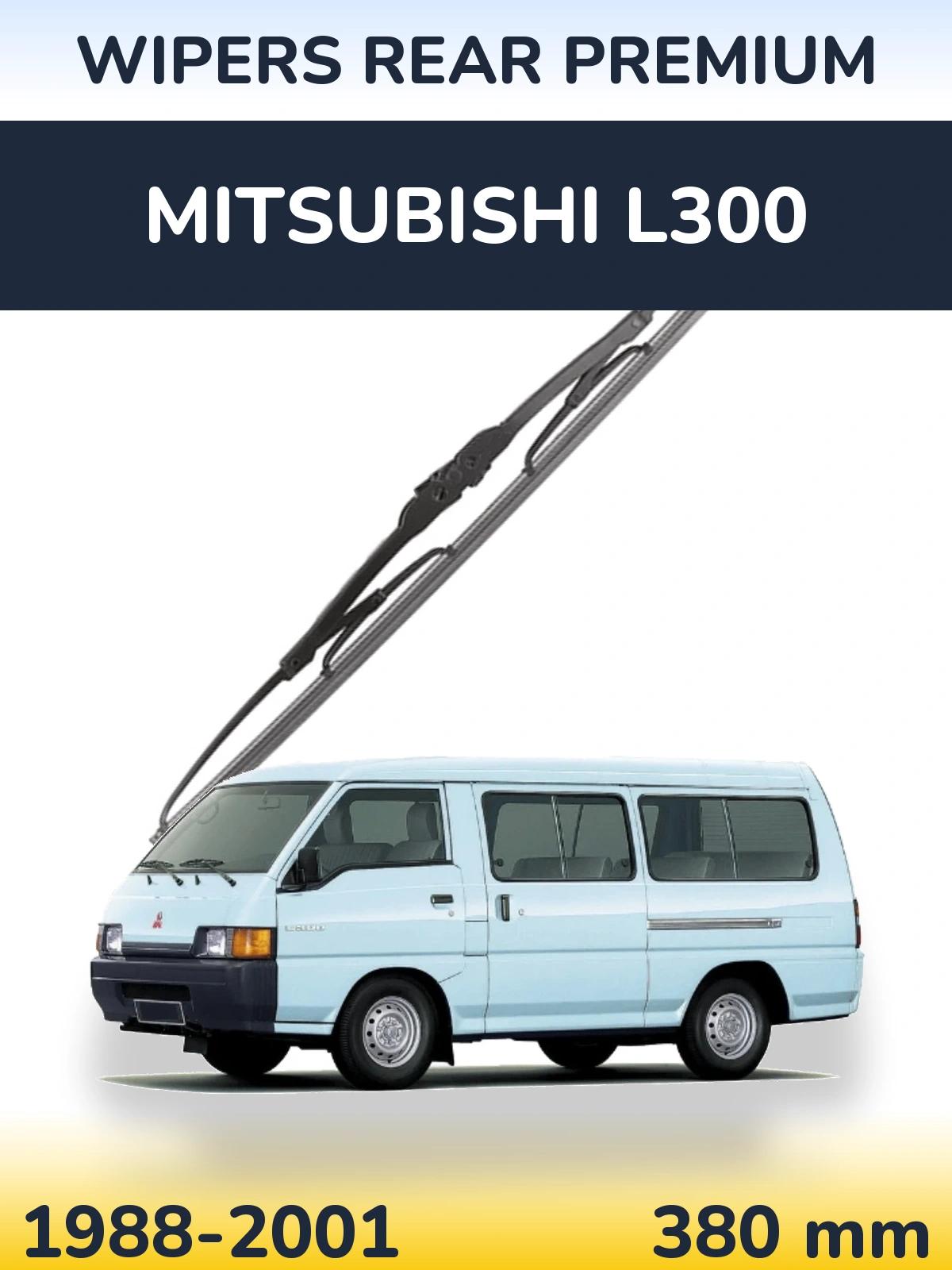 Rear wiper blade WIPERS REAR PREMIUM 380 мм for Mitsubishi L300 1988-2001