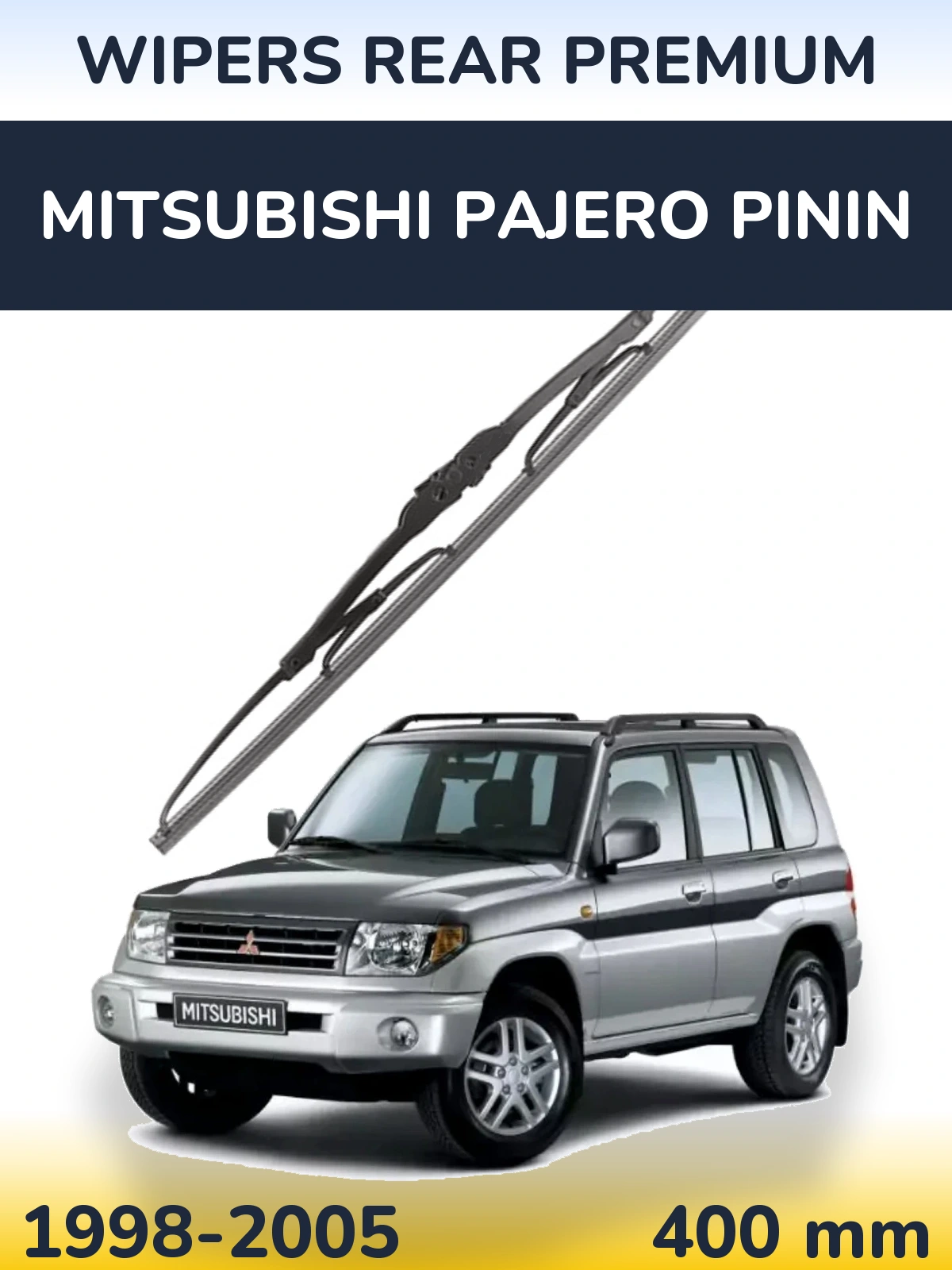 Rear wiper blade WIPERS REAR PREMIUM 400 mm for Mitsubishi Pajero Pinin 1998-2005