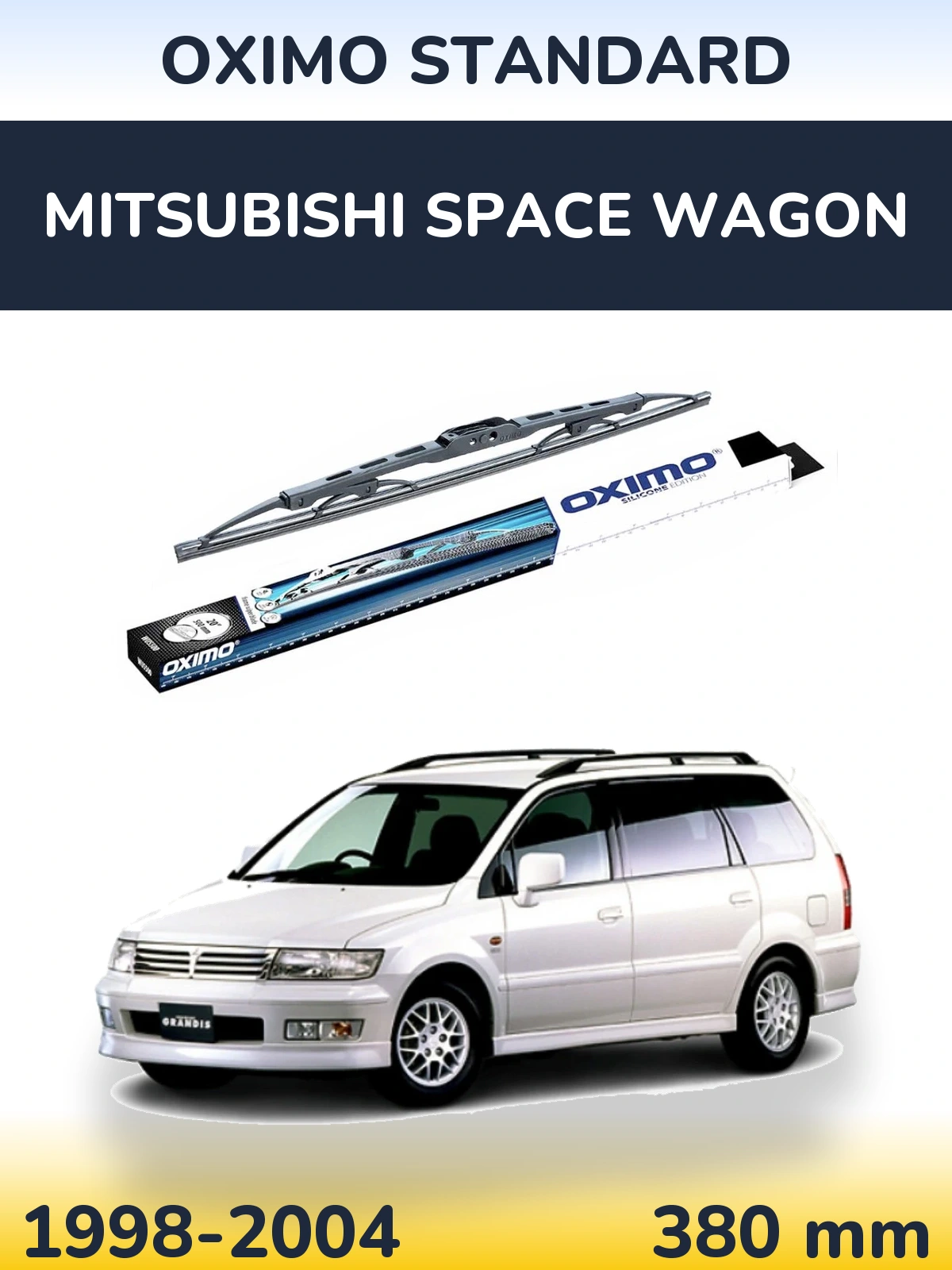 Rear wiper blade Oximo Standard 375 mm for Mitsubishi Space Wagon 1998-2004