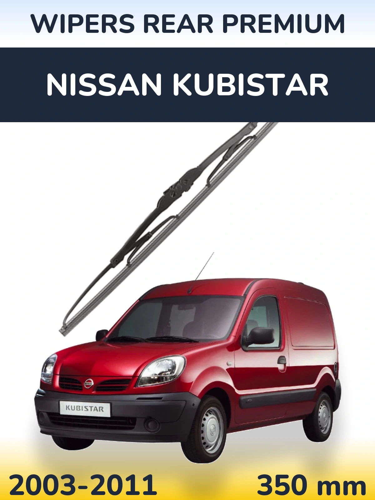 Rear wiper blade WIPERS REAR PREMIUM 350 mm for Nissan Kubistar 2003-2011