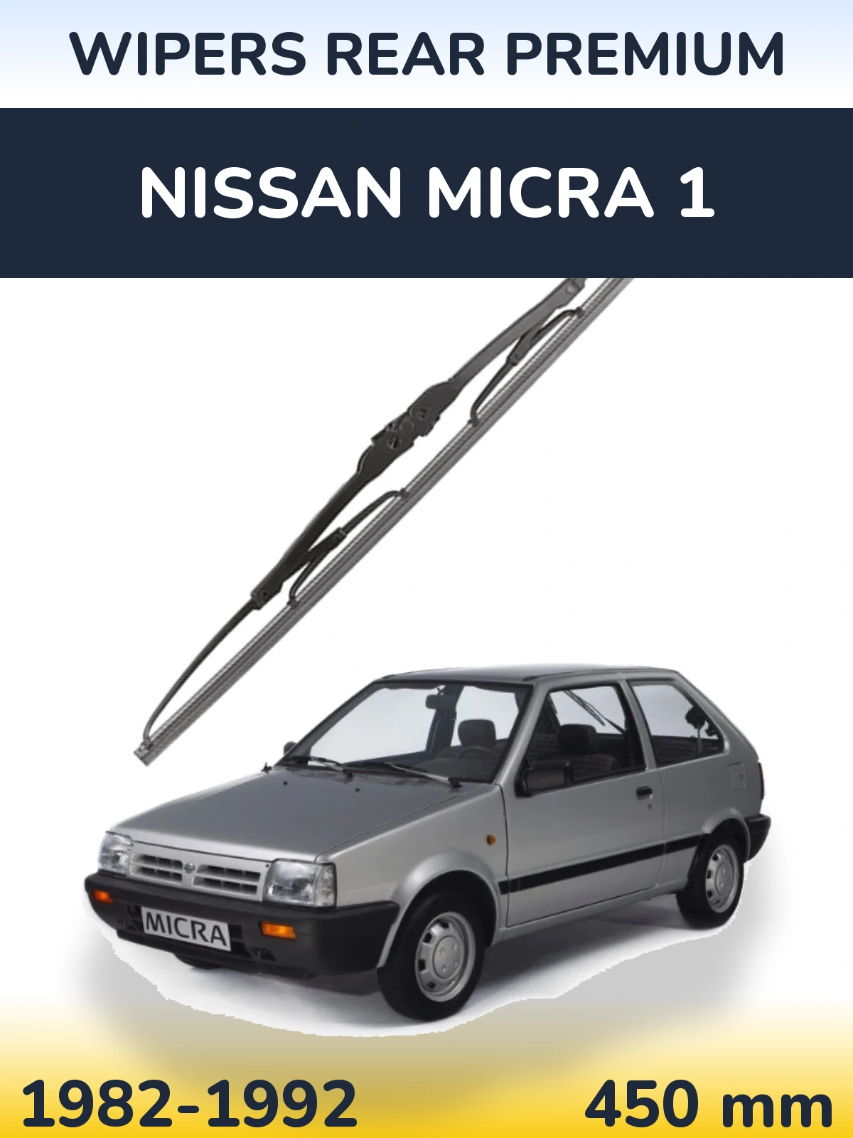 Задня щітка WIPERS REAR PREMIUM 450 мм для Nissan Micra 1 1982-1992