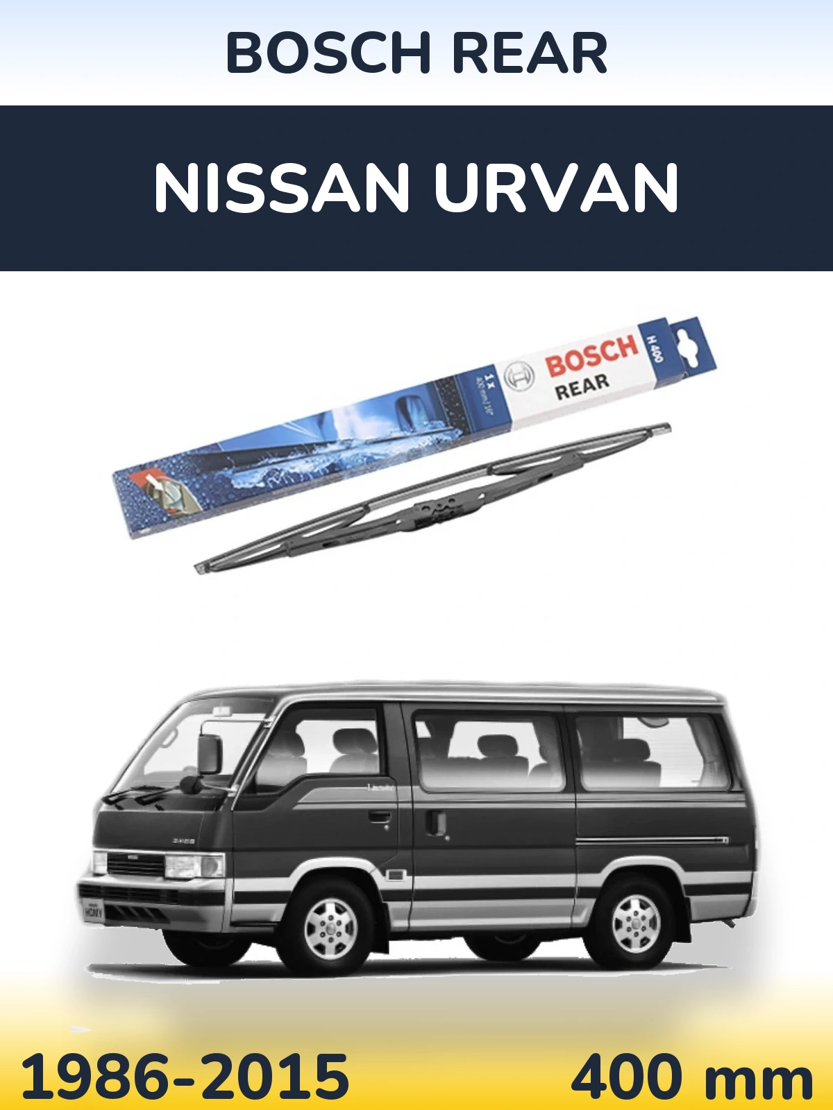 Tylna wycieraczka BOSCH Rear 400 mm do Nissan Urvan 1986-2015