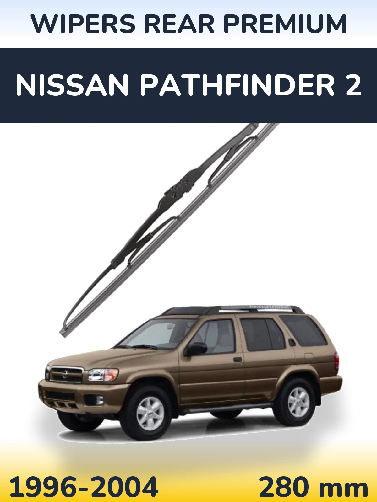 Rear wiper blade WIPERS REAR PREMIUM 280 mm for Nissan Pathfinder 2 1996-2004