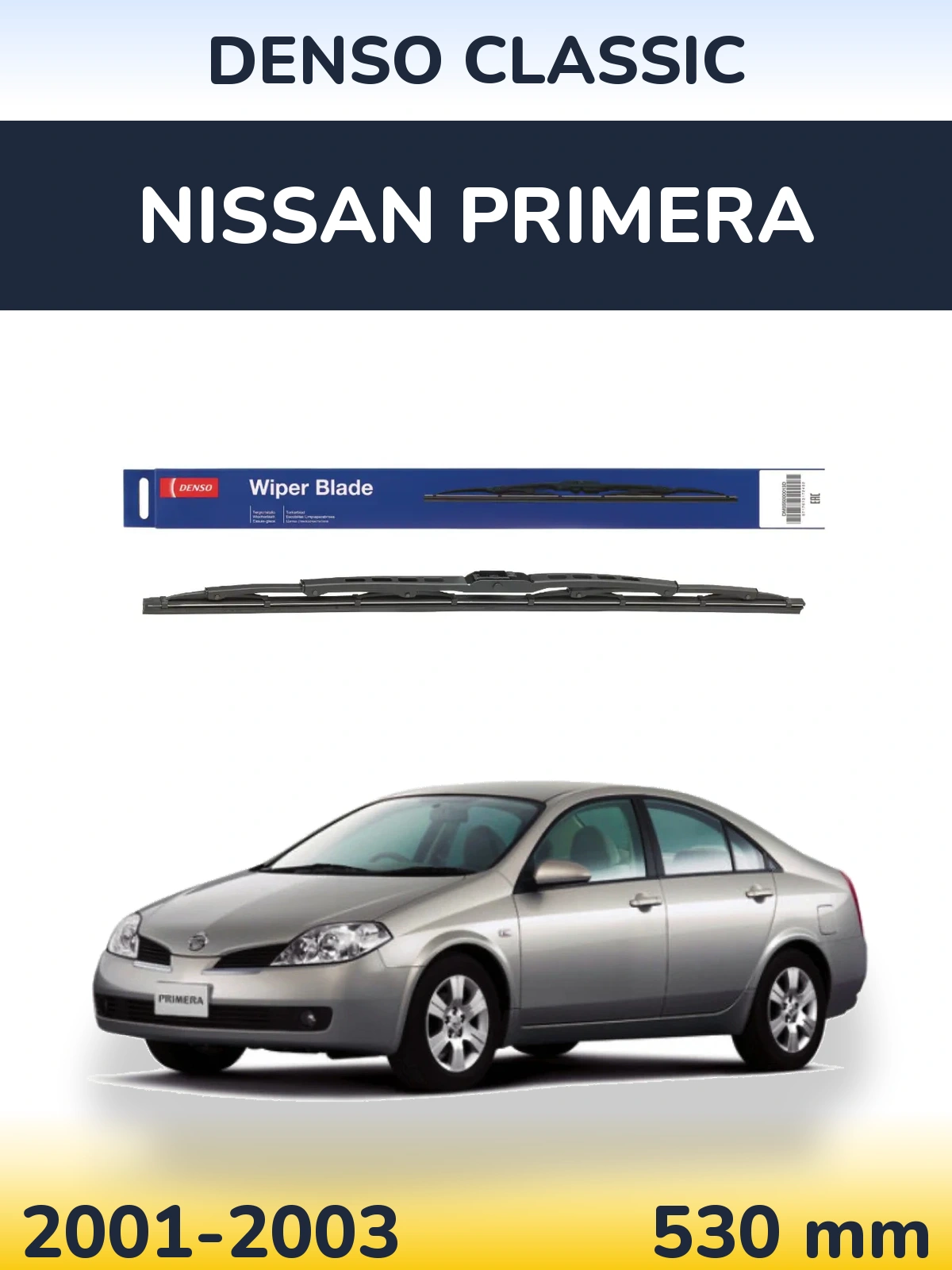 Tylna wycieraczka Denso Classic 530 mm do Nissan Primera 2001-2003