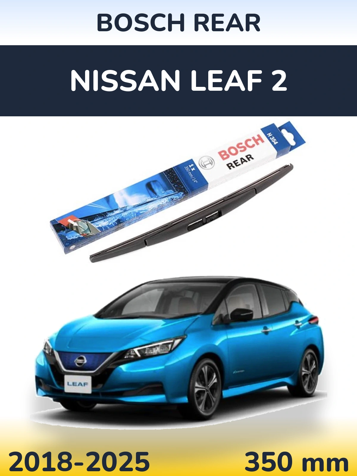 Tylna wycieraczka BOSCH Rear 350 mm do Nissan Leaf 2 2018-2025