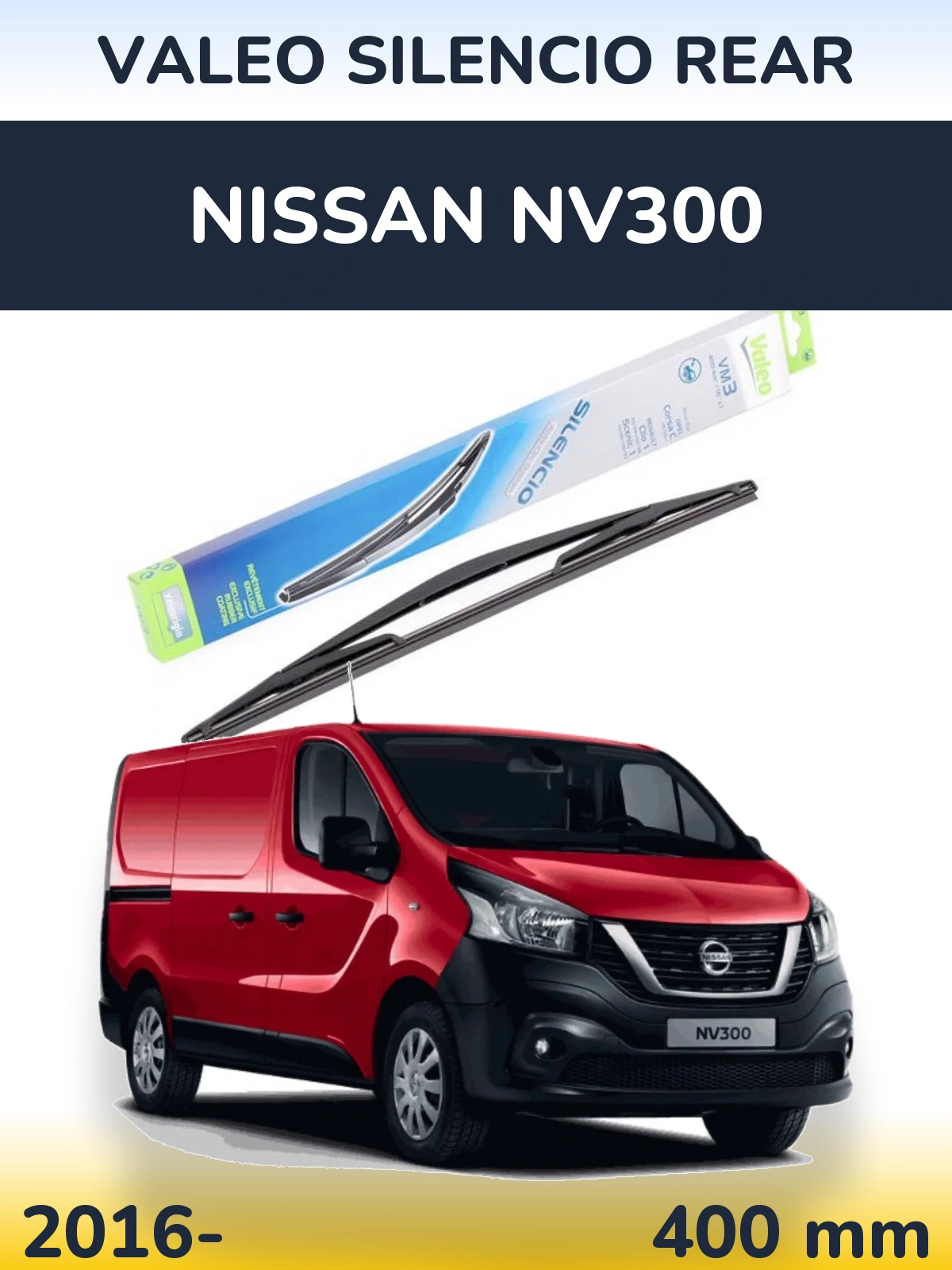 Tylna wycieraczka Valeo Silencio Rear 400 mm do Nissan NV300 2016-2026