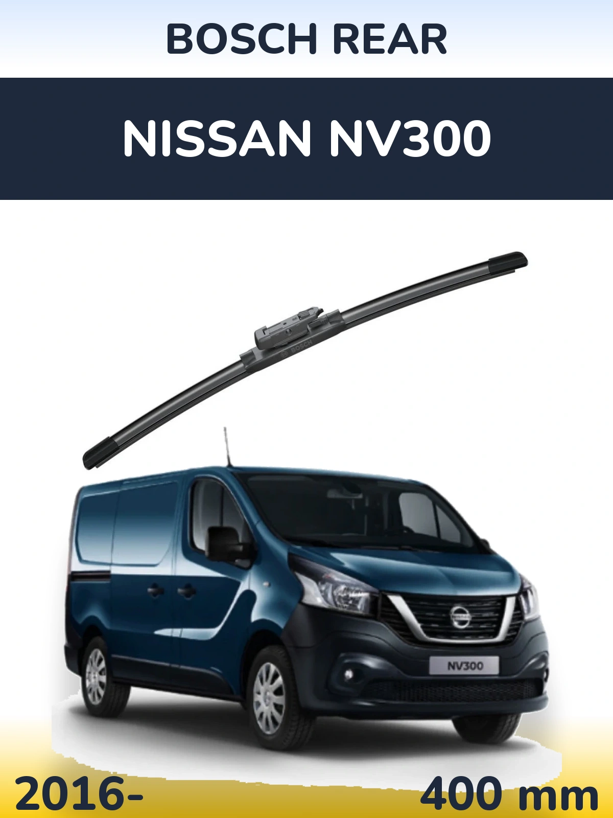 Rear wiper blade BOSCH Rear 400 мм for Nissan NV300 2016-2026