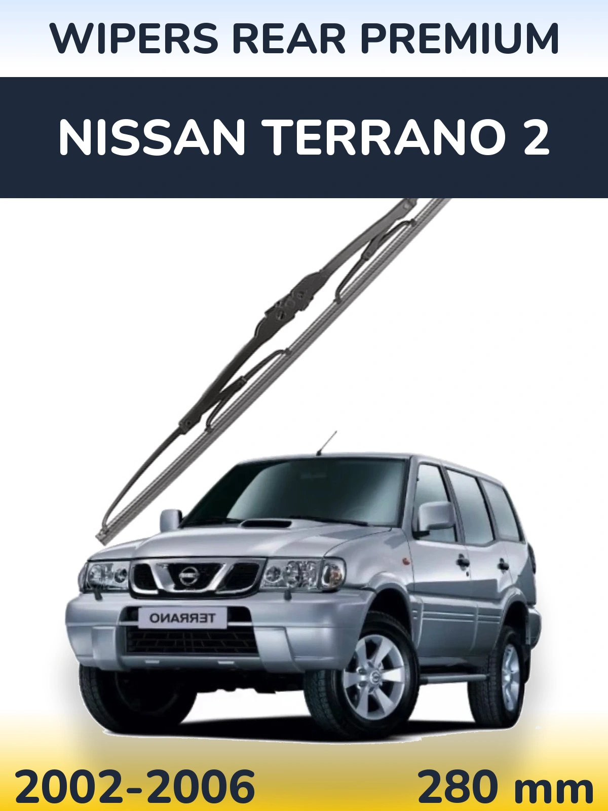Tylna wycieraczka WIPERS REAR PREMIUM 280 mm do Nissan Terrano 2 2002-2006