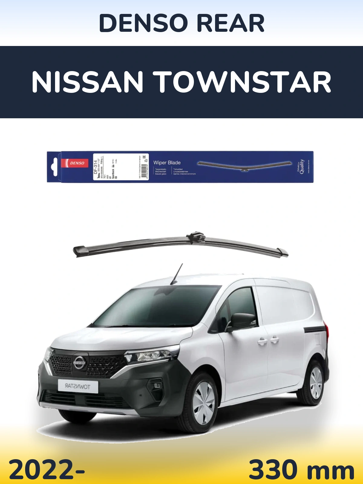 Rear wiper blade Denso Rear 320 mm for Nissan Townstar 2022-2026
