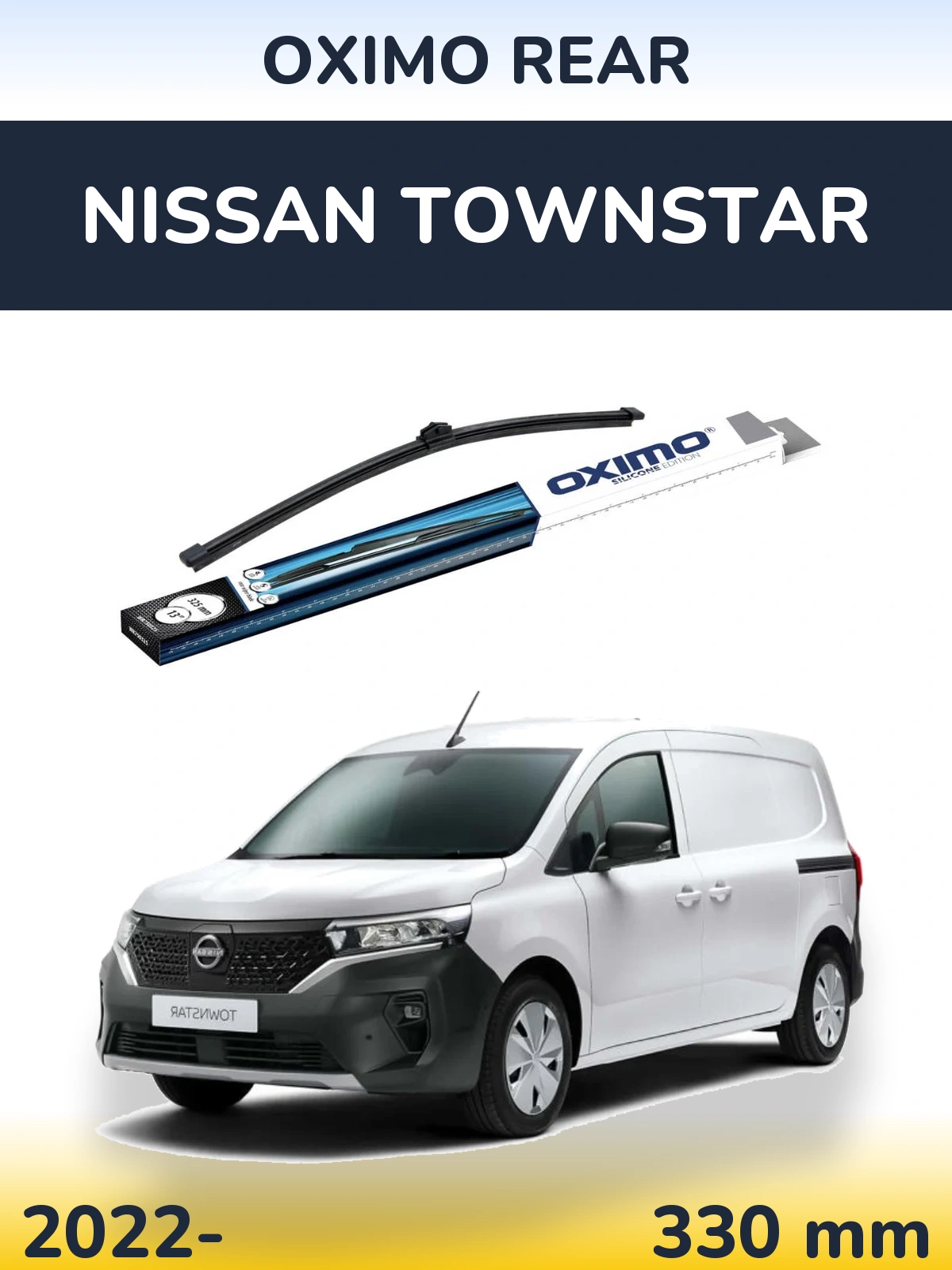 Rear wiper blade Oximo Rear 325 мм for Nissan Townstar 2022-2026