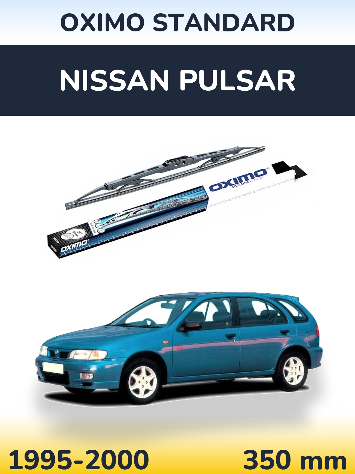 Rear wiper blade Oximo Standard 350 mm for Nissan Pulsar 1995-2000