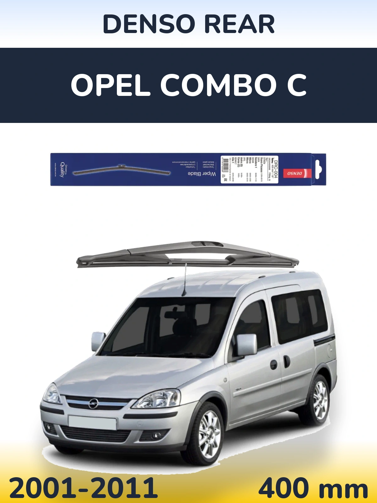 Rear wiper blade Denso Rear 400 мм for Opel Combo C 2001-2011