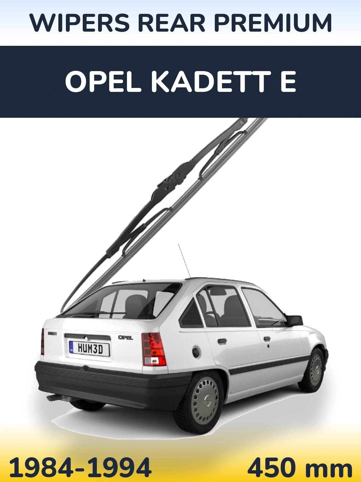 Tylna wycieraczka WIPERS REAR PREMIUM 450 mm do Opel Kadett E 1984-1994