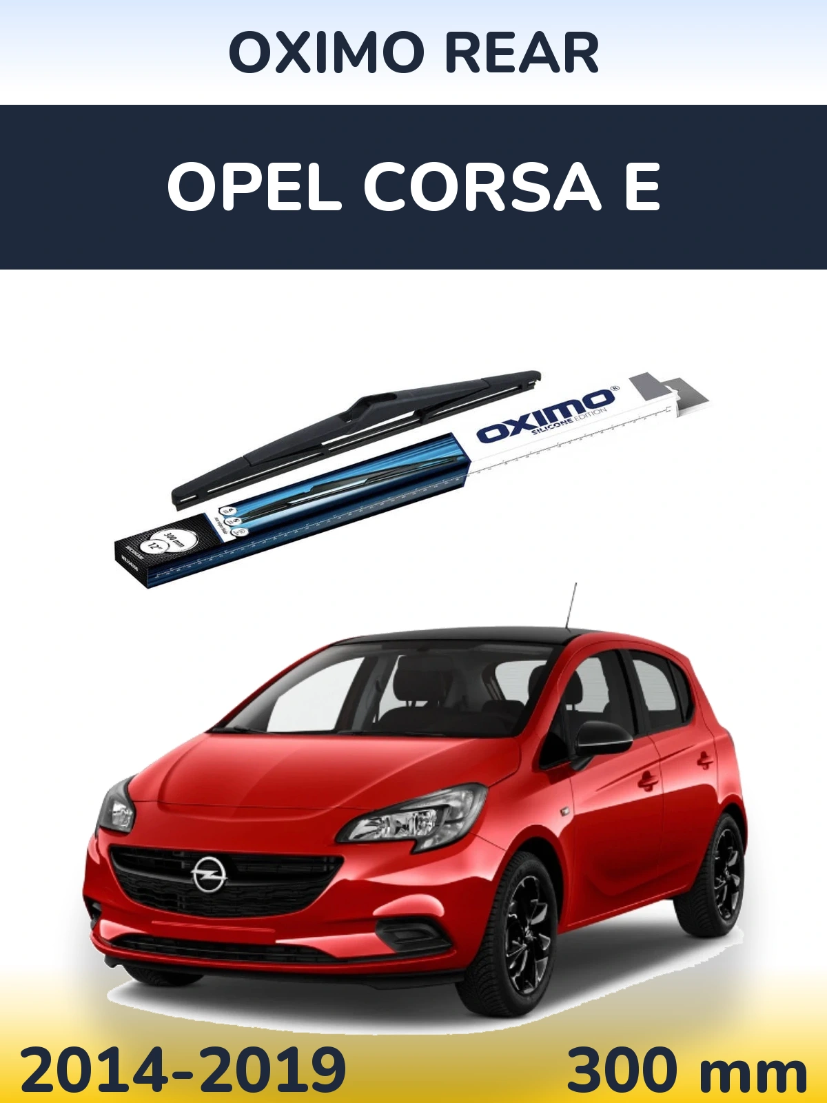 Rear wiper blade Oximo Rear 300 мм for Opel Corsa E 2014-2019