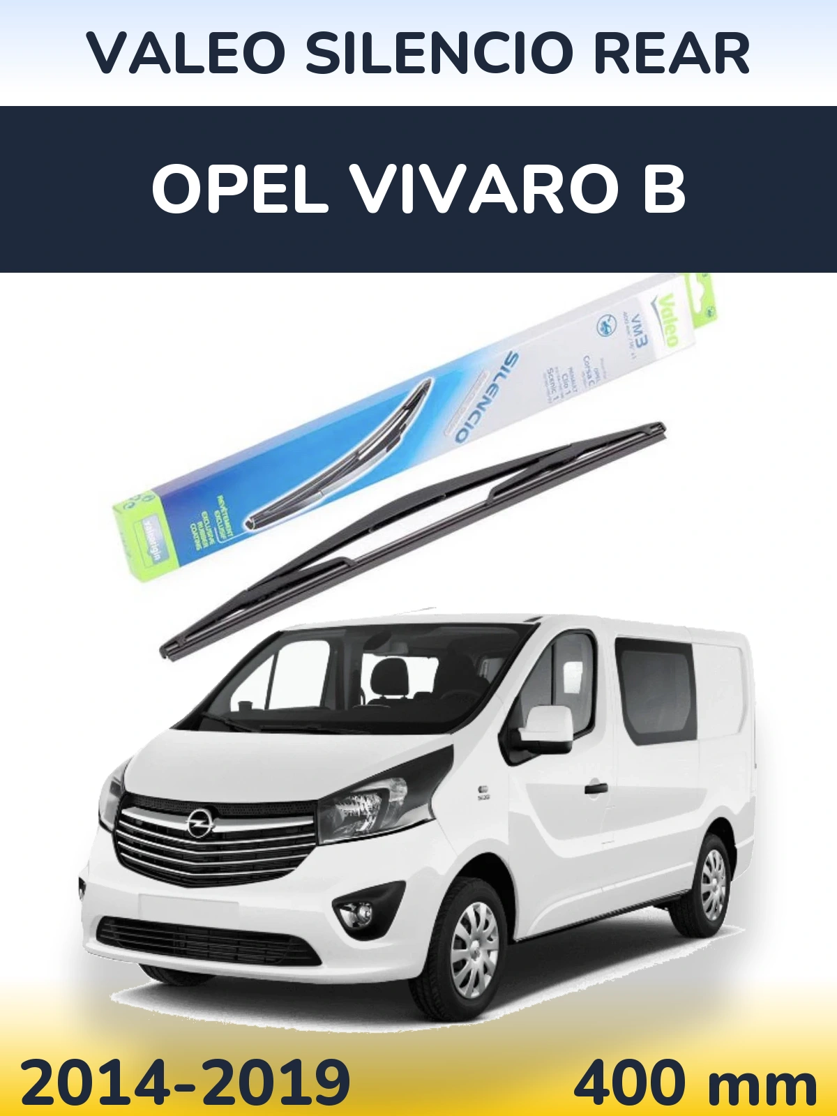 Tylna wycieraczka Valeo Silencio Rear 400 mm do Opel Vivaro B 2014-2019