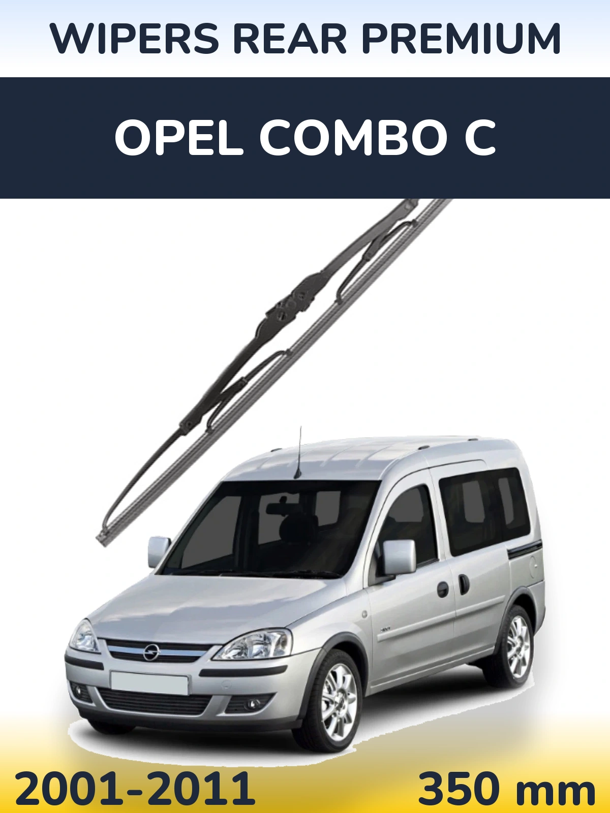 Rear wiper blade WIPERS REAR PREMIUM 350 мм for Opel Combo C 2001-2011