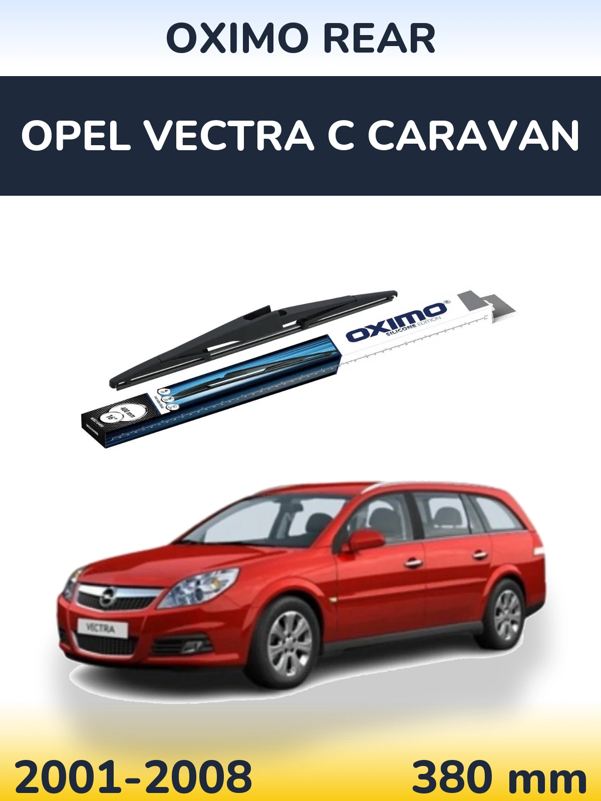 Rear wiper blade Oximo Rear 400 мм for Opel Vectra C Caravan 2001-2008