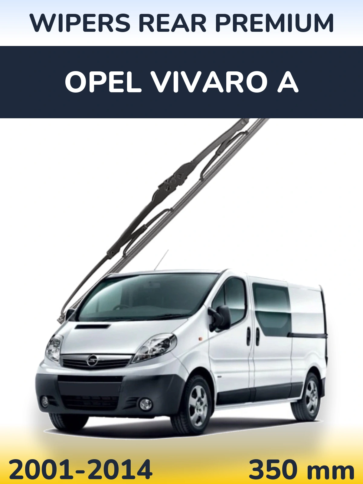 Задня щітка WIPERS REAR PREMIUM 350 мм для Opel Vivaro A 2001-2014