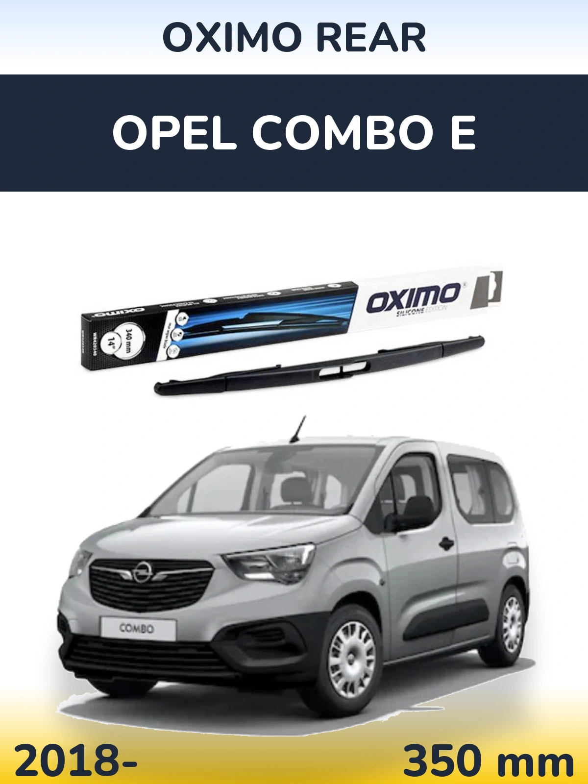 Rear wiper blade Oximo Rear 350 мм for Opel Combo E 2018-2026