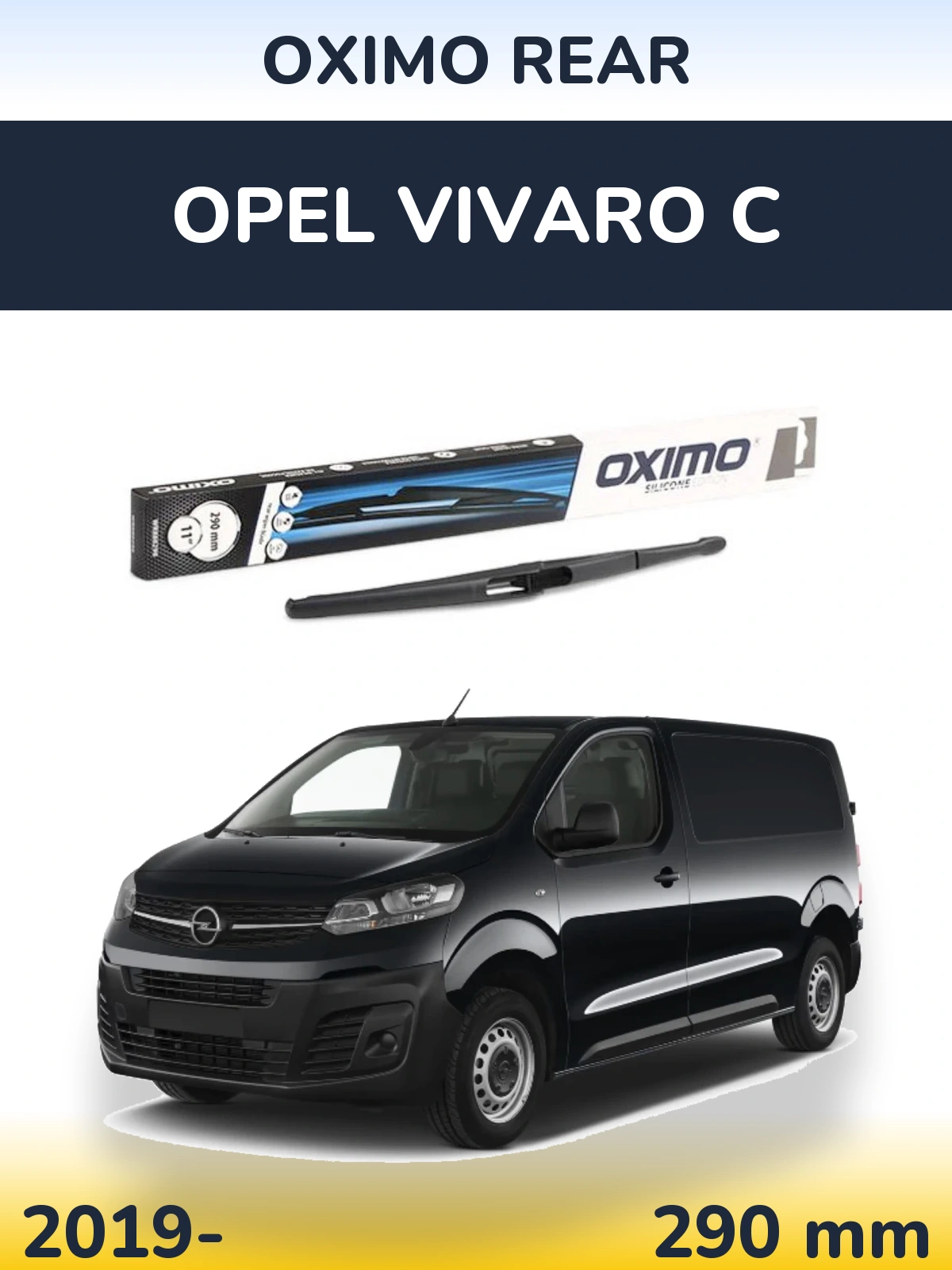 Rear wiper blade Oximo Rear 290 mm for Opel Vivaro C 2019-2026