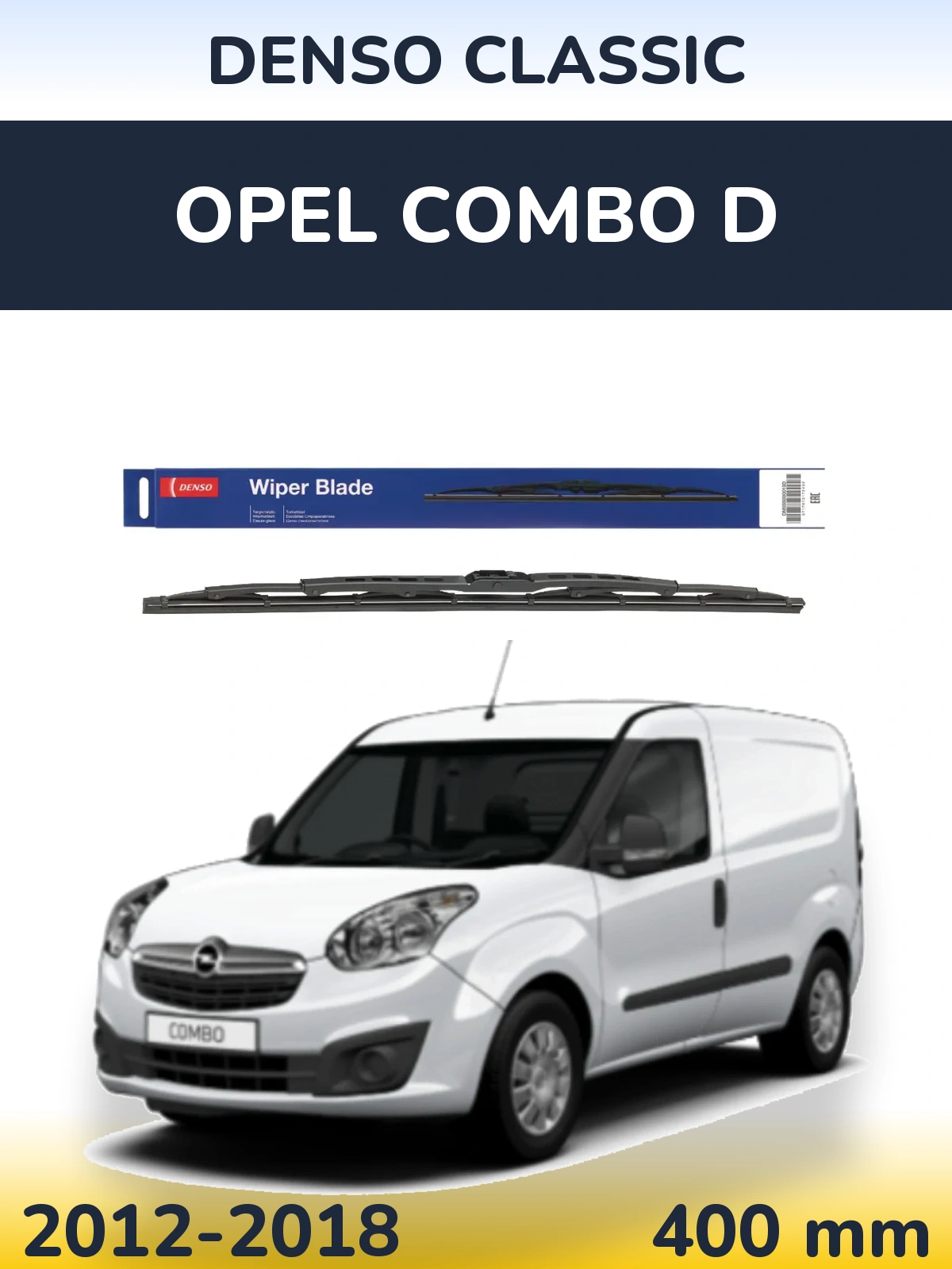 Tylna wycieraczka Denso Classic 400 mm do Opel Combo D 2012-2018