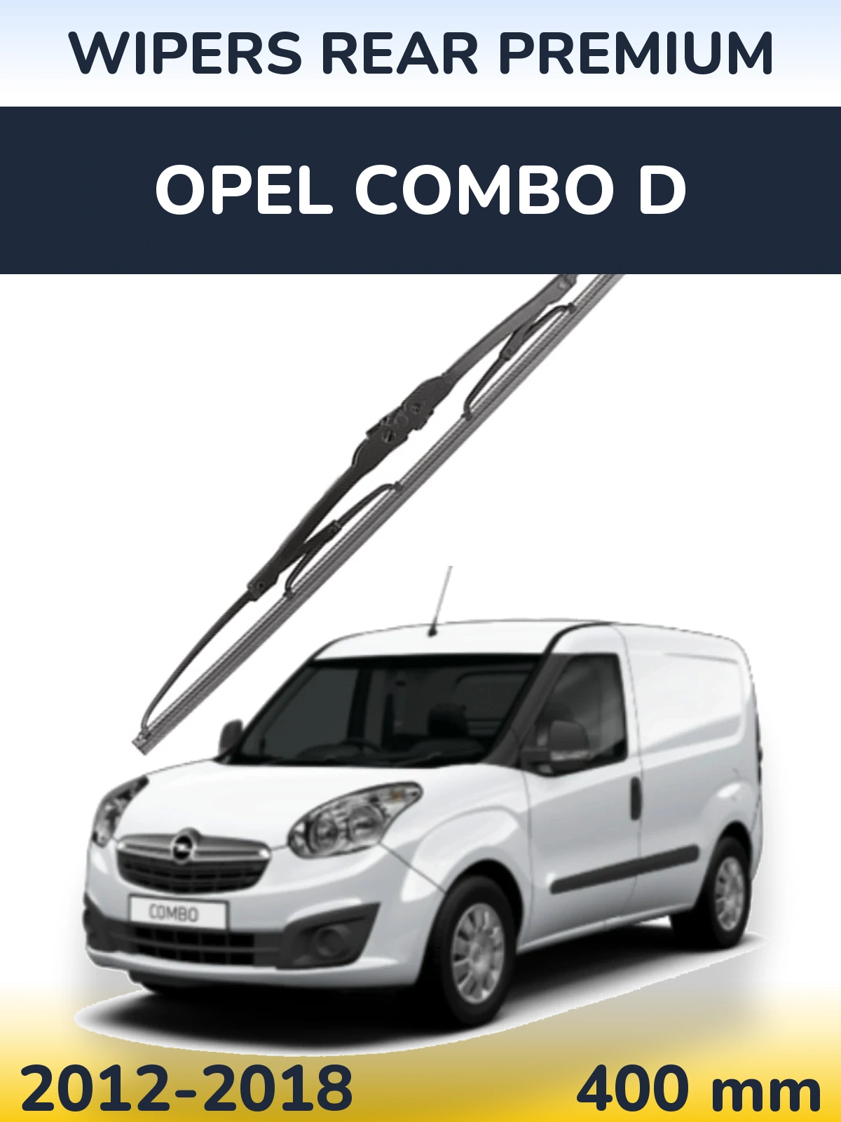 Rear wiper blade WIPERS REAR PREMIUM 400 mm for Opel Combo D 2012-2018