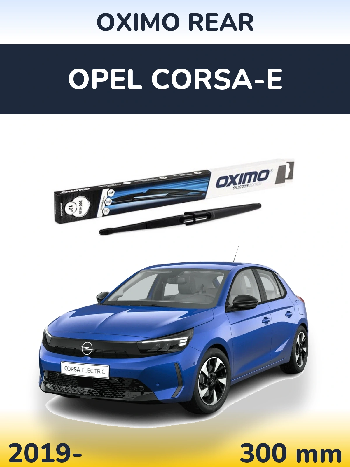 Rear wiper blade Oximo Rear 300 мм for Opel Corsa-e 2019-2026